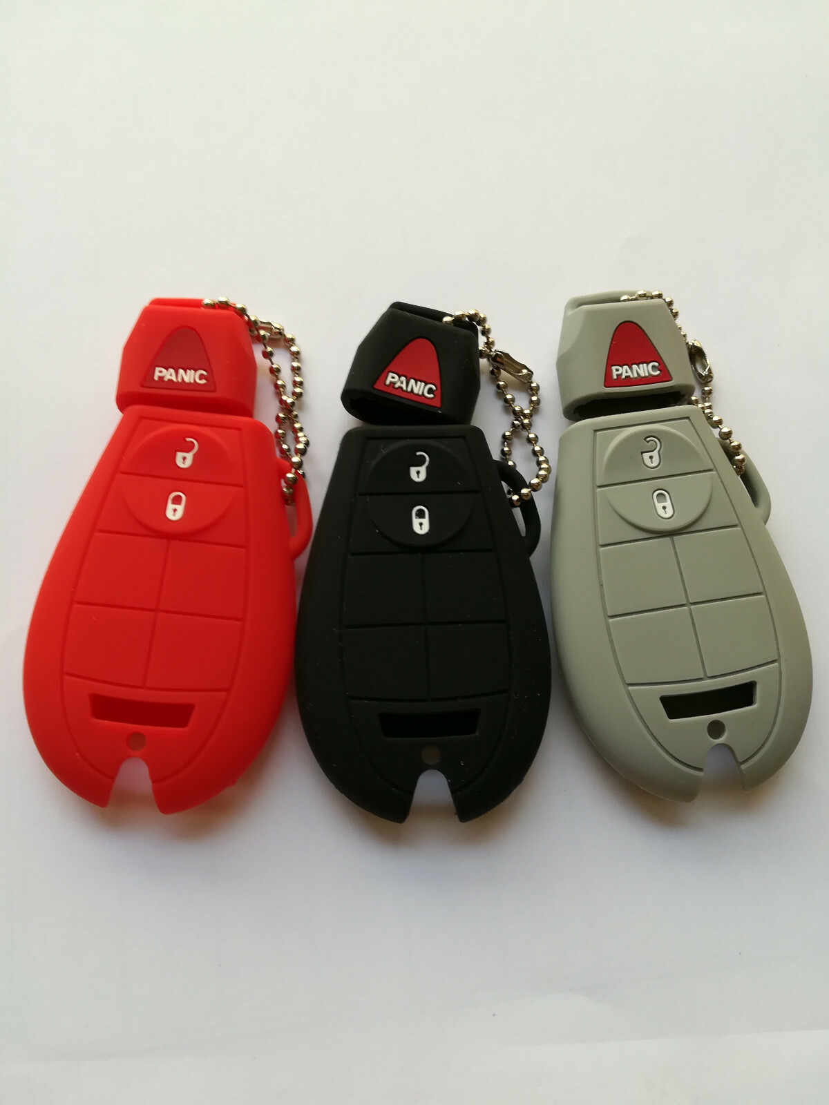 3pcs Fob key Cover for 2008-2019 Jeep Grand Caravan CHEROKEE M3N5WY783X GQ4-53T
