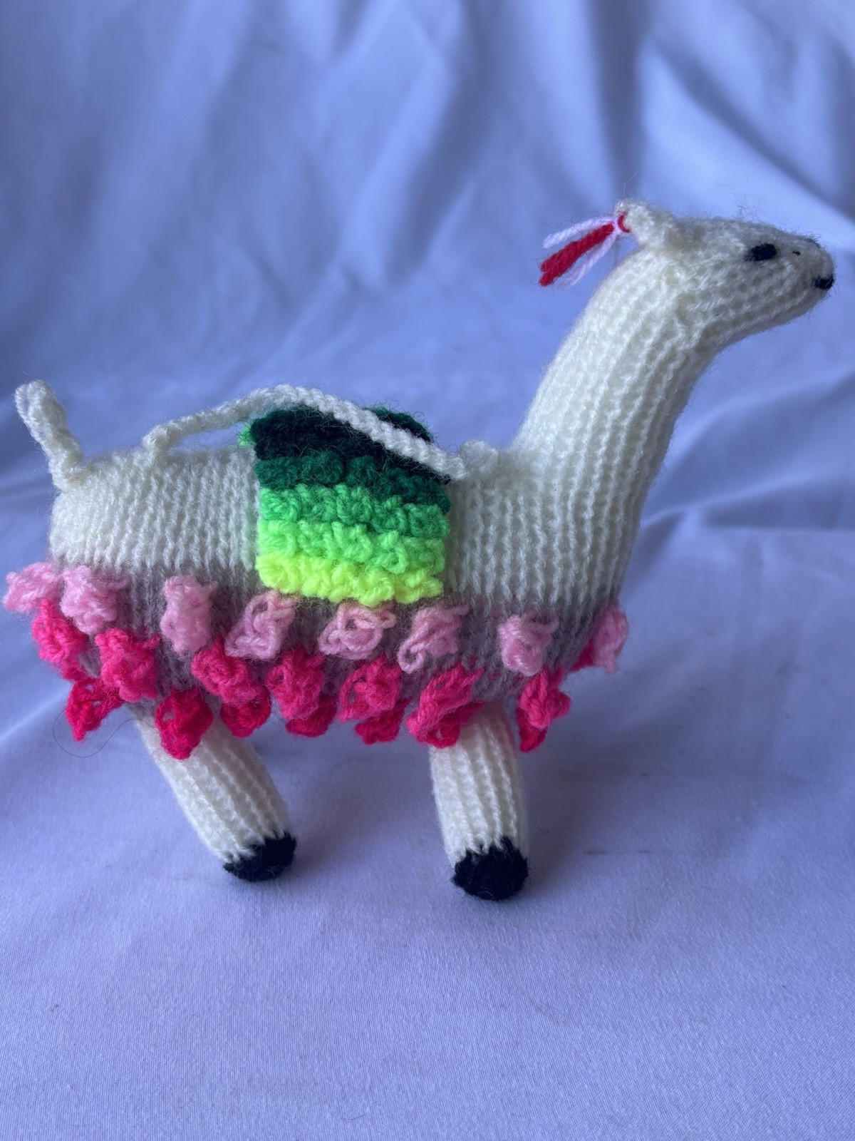 Peruvian Knitted Llama Hanging Ornament