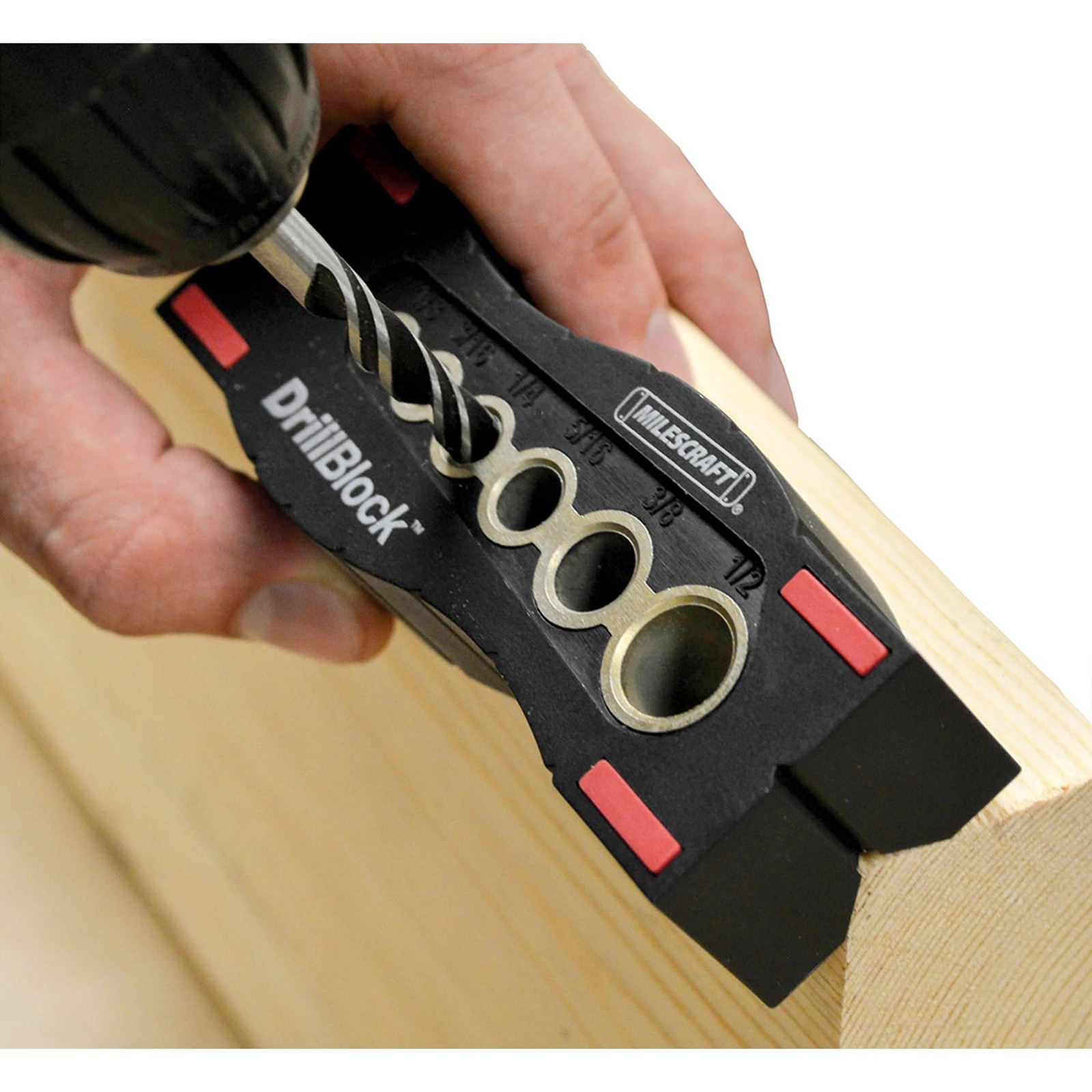 1312 Drill Block - Handheld Drilling Guide, Drilling Jig with Drill Guides fo...