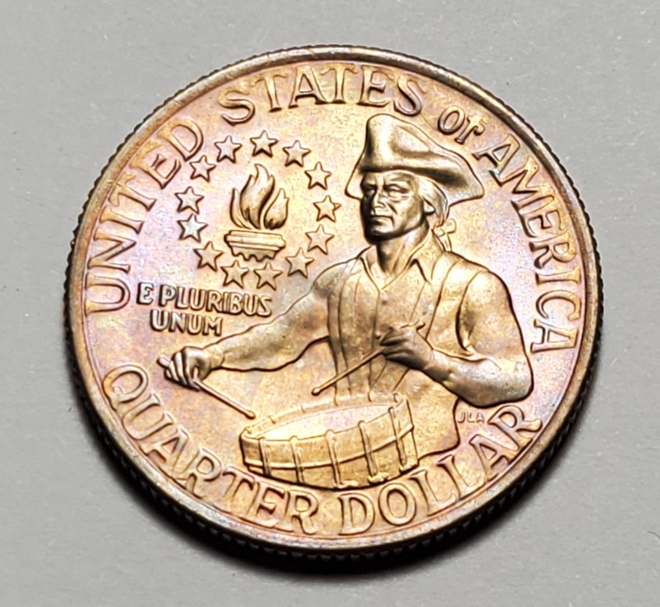 TONED 1976 P WASHINGTON QUARTER UNC #P3768