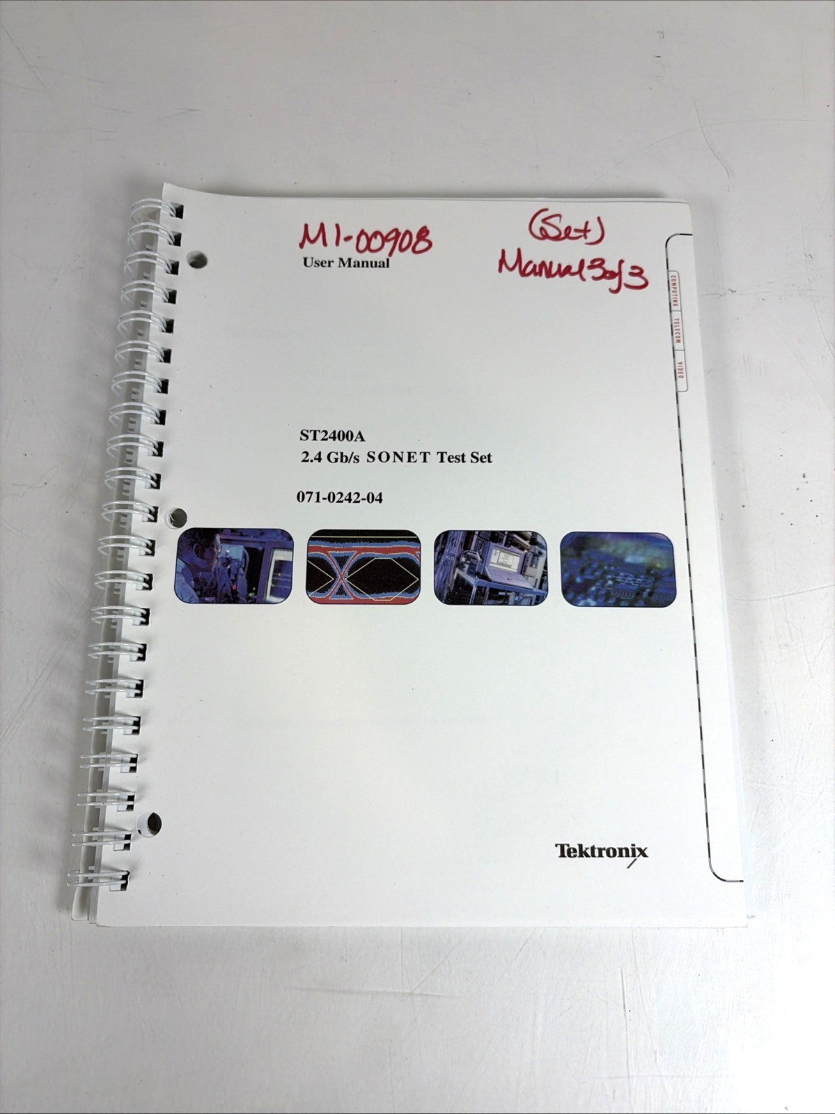 Tektronix User Manual ST2400A 2.4Gb/s Sonet Test Set 071-0242-04