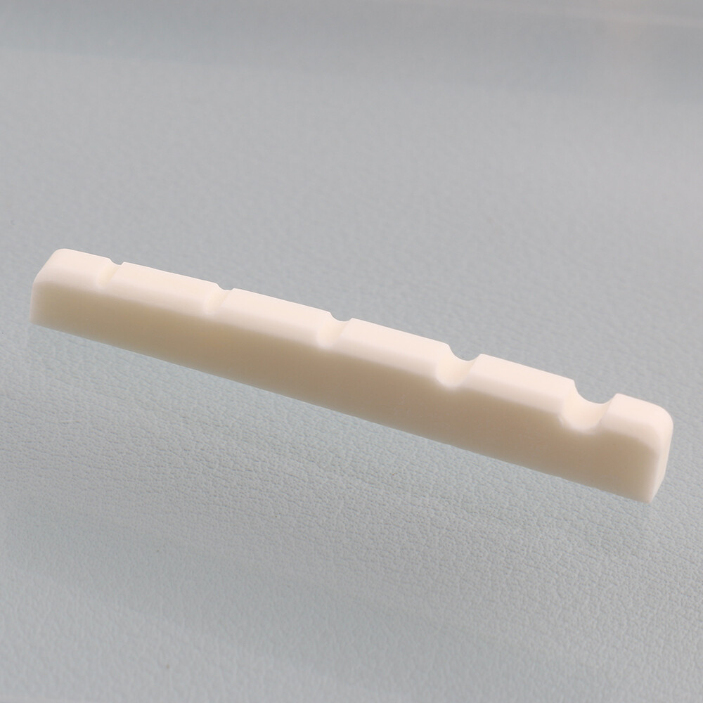 2PCS 5 String Bone Electric Bass Slotted Nut 45mm Flat Bottom