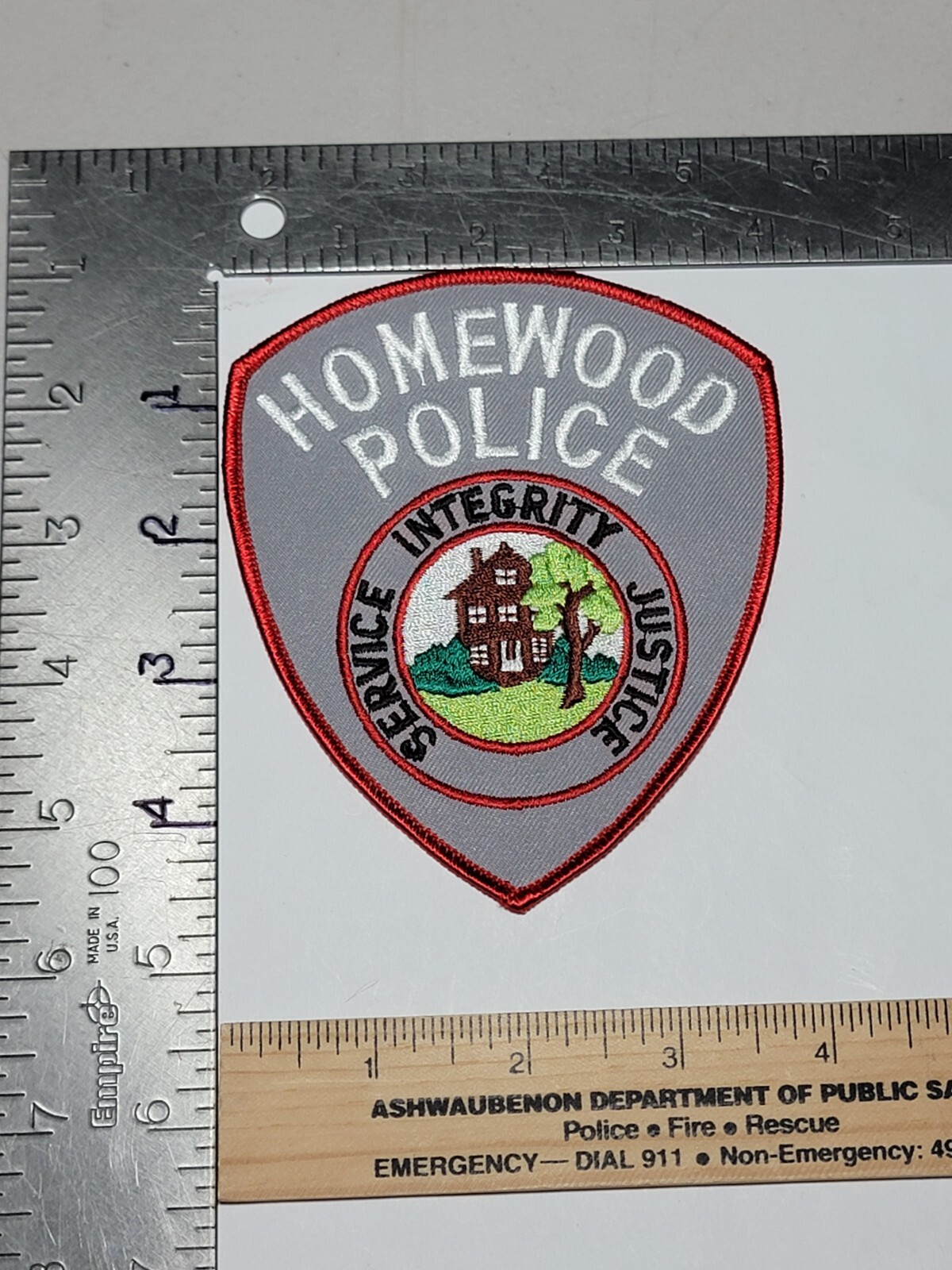GG 7b Police patch patches Illinois  IL Homewood
