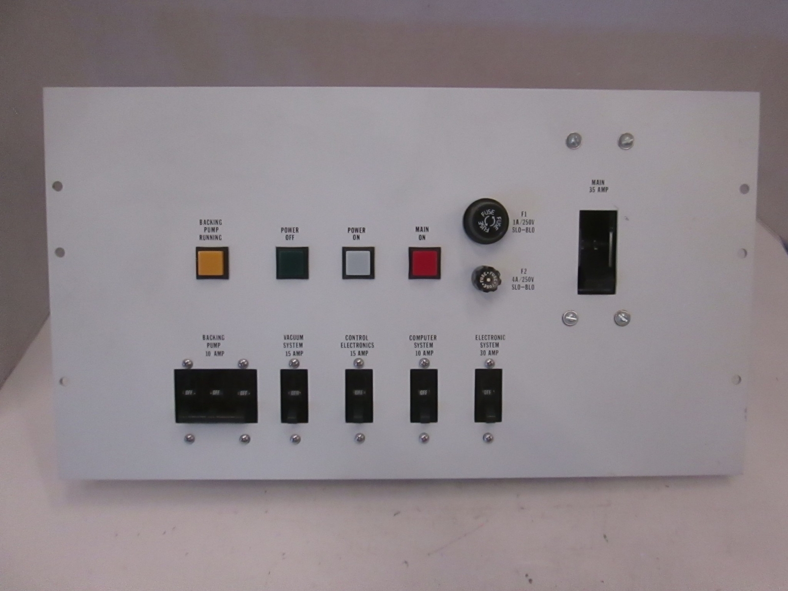 Nanometrics, 7203-1077, Control Panel, Used