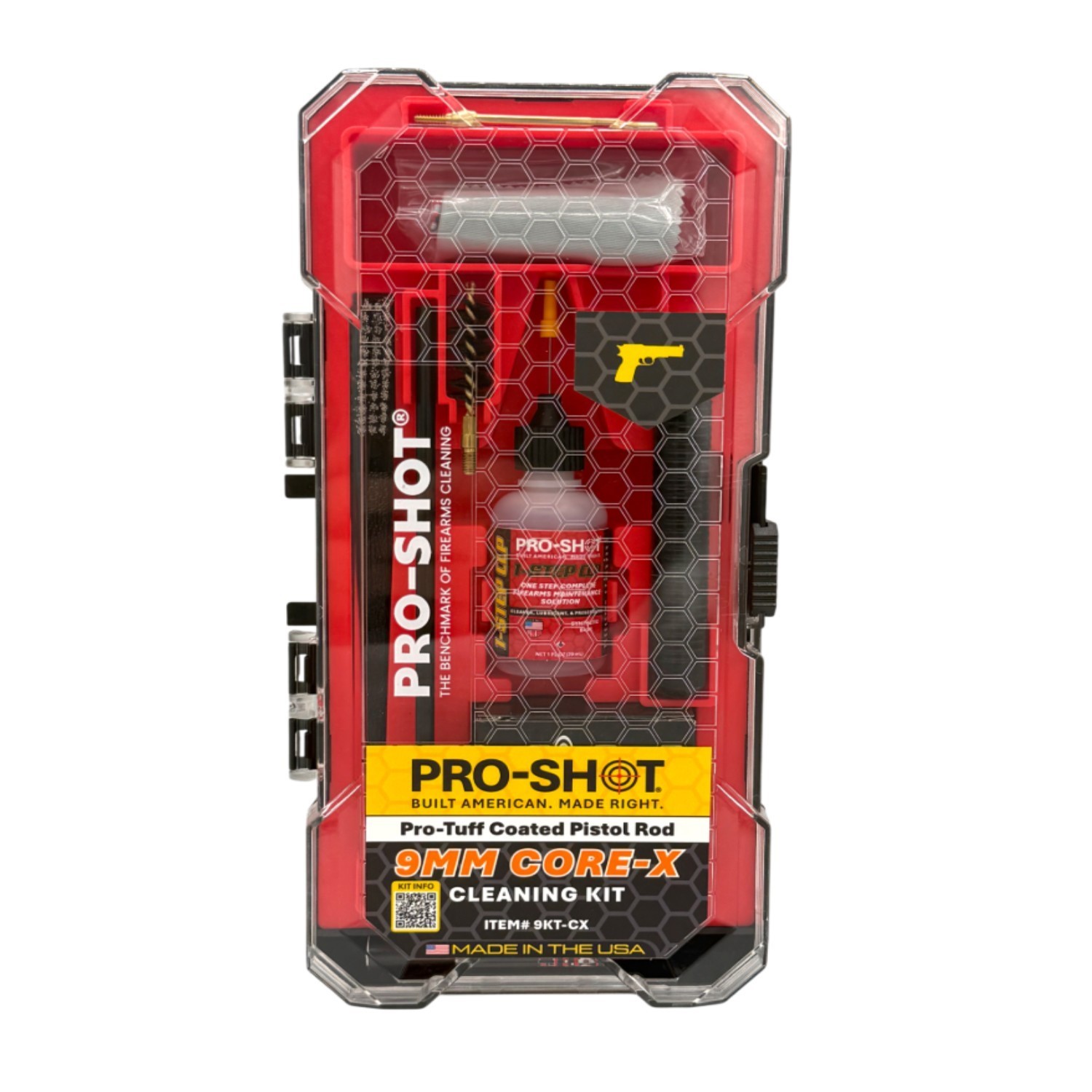 Pro-Shot Core X Essentials Series Pistol Cleaning Kit For 9mm #9KT-CX