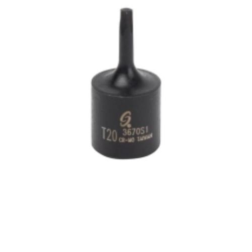 Sunex 3670S1 Tools 3/8 In. Drive T20 Internal Star Impact Socket
