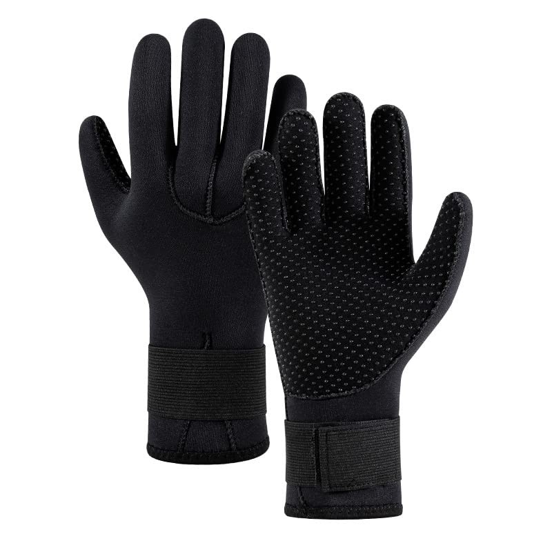 3mm Neoprene Diving Gloves Dive Gloves, Anti Slip Pool Glove Waterproof Fishi...