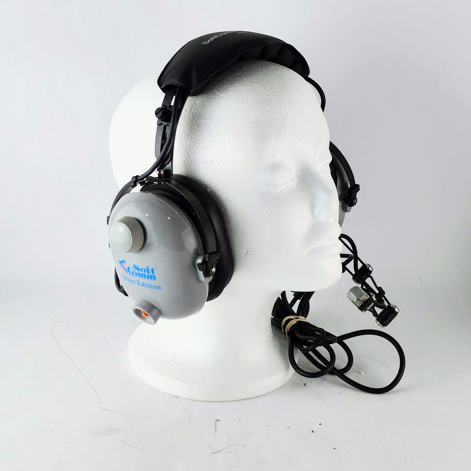 SoftComm C-60 Aviation Headset Silver Edition Pilot Headphones Tested Soft Comm
