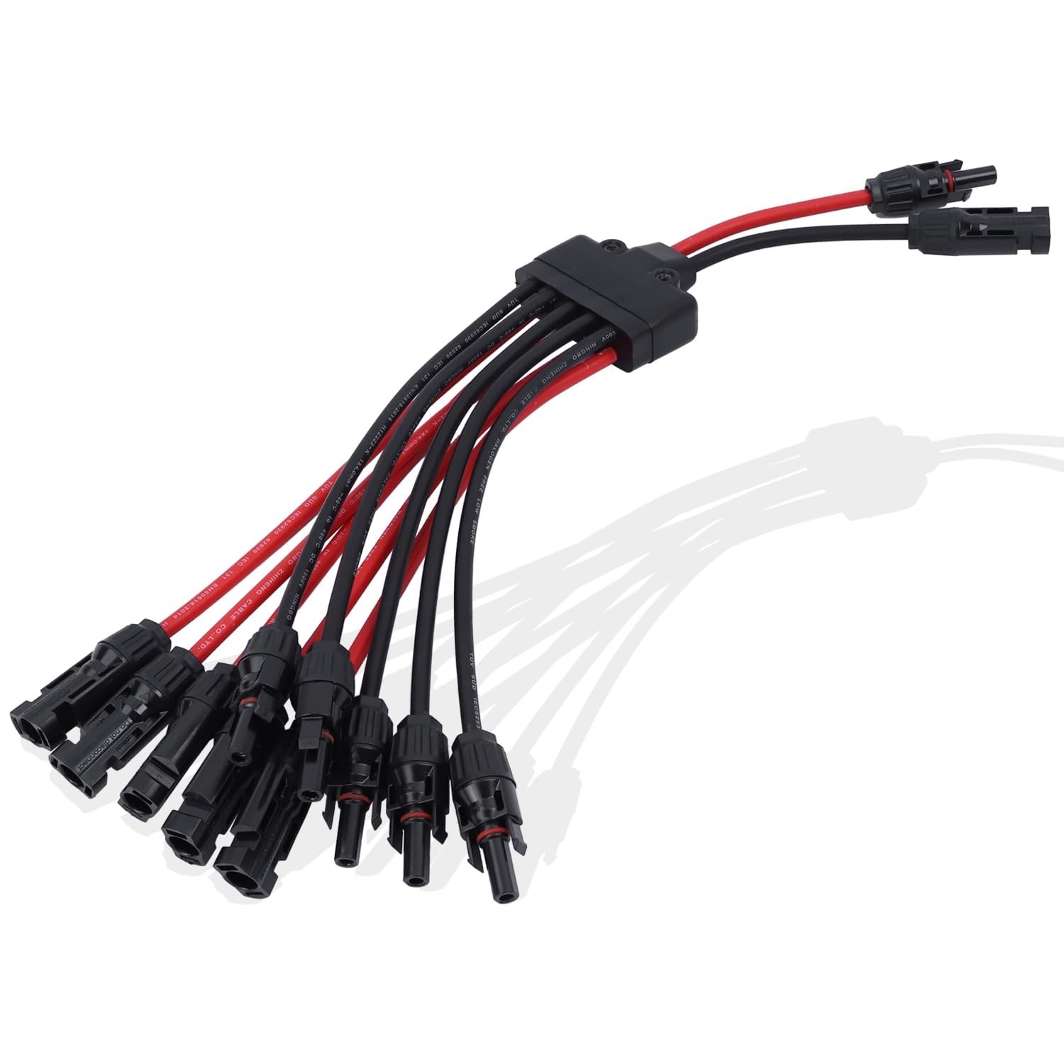 Solar Parallel Connectors for 5 Solar Panels, Tool-Free Solar Panel Connector...