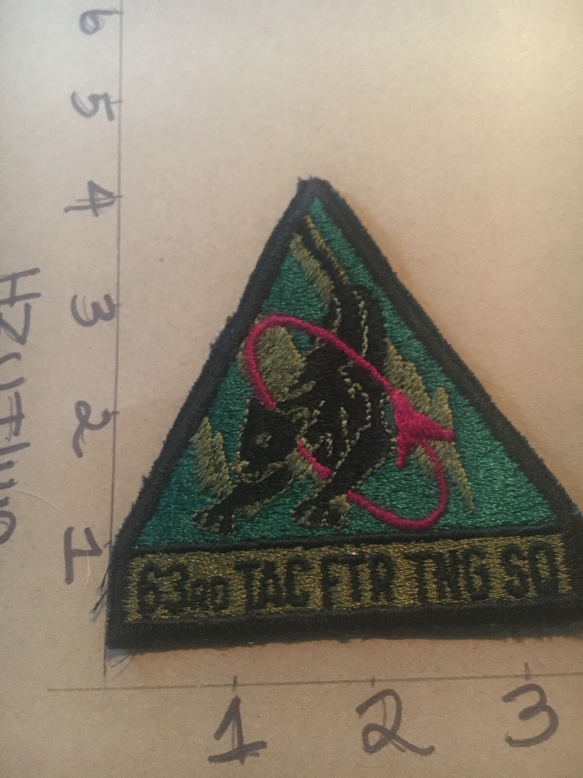 USAF 63rd Tactical Fighter Training Wing Squadron subdued patch 5/3/25