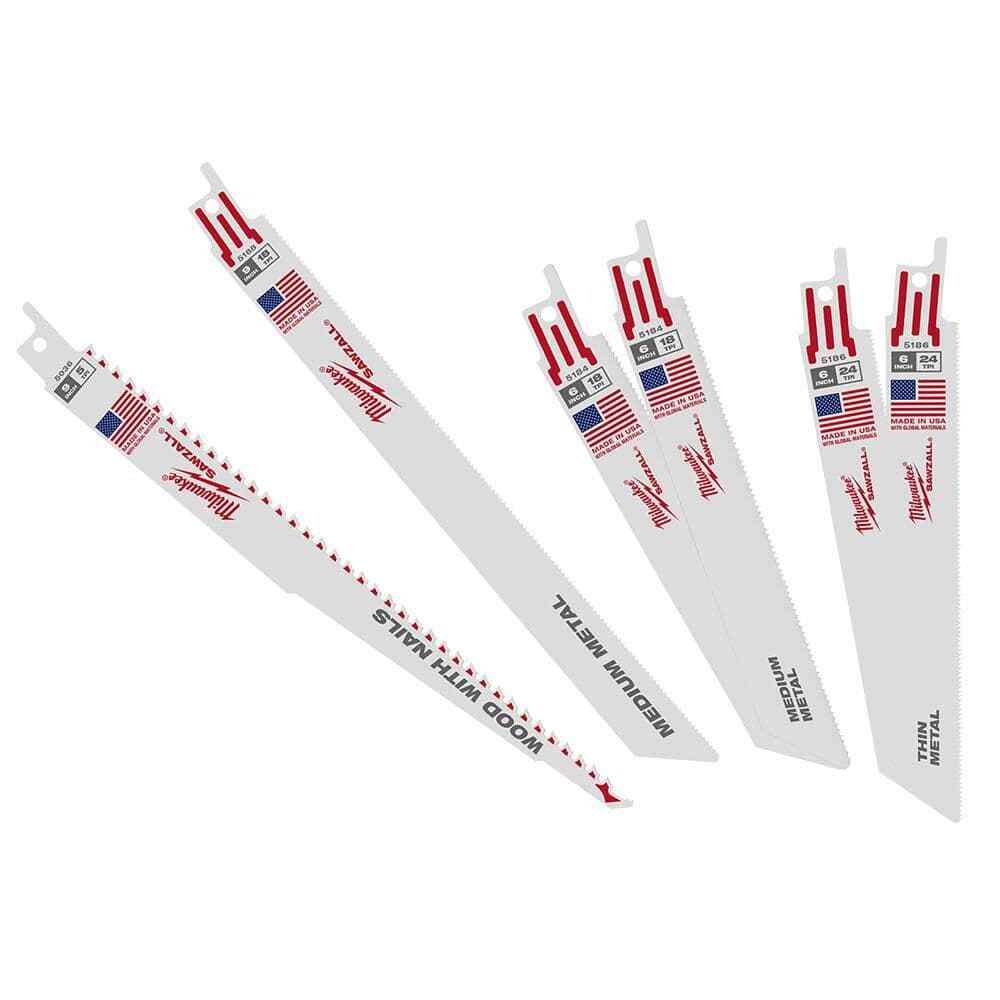 Milwaukee SAWZALL General Purpose Reciprocating Blade Set (6-Piece)