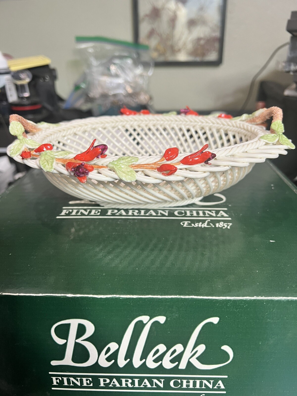 Belles Irish Basket Weave Oval 8” Bowl