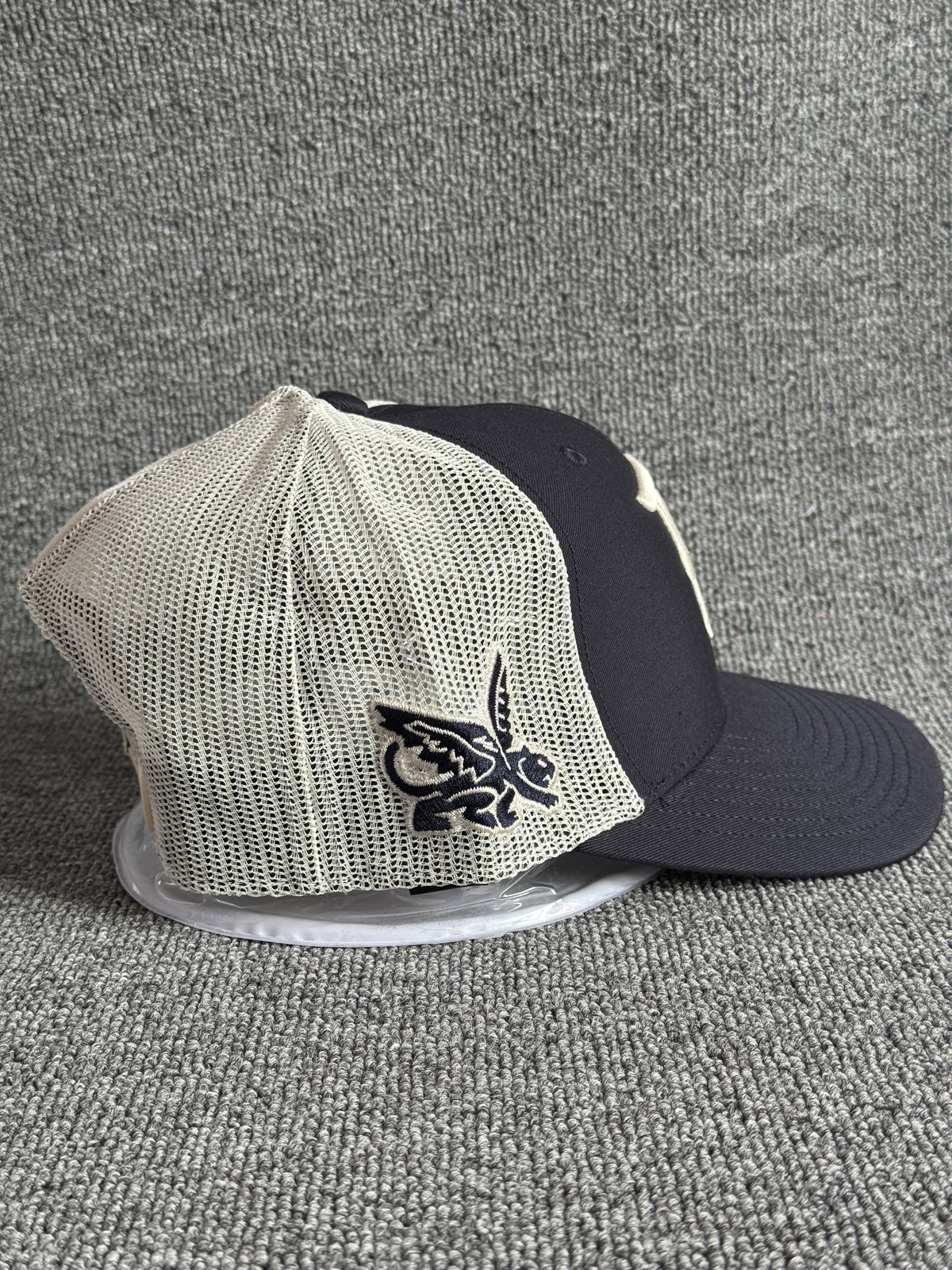 YY Texas Rangers Trucker Snapback Navy Cream One Size MLB Hat