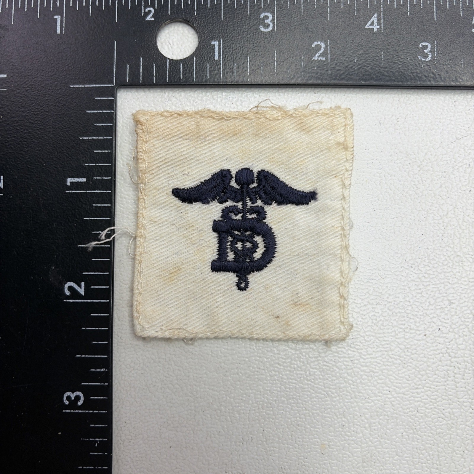 VINTAGE US Navy DENTAL TECHNICIAN Striker Mark Ratings Military Patch AAAE