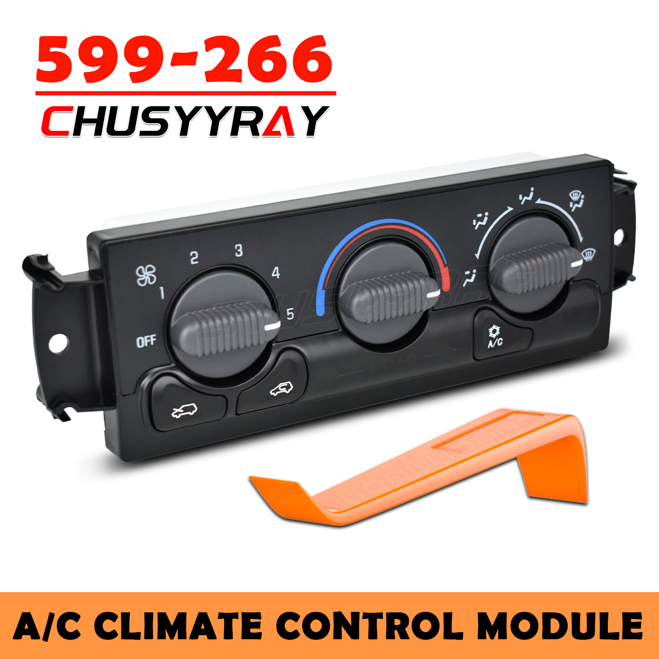 599-266 A/C Heater Climate Control Module Panel Switch For Chevrolet 15054697 US