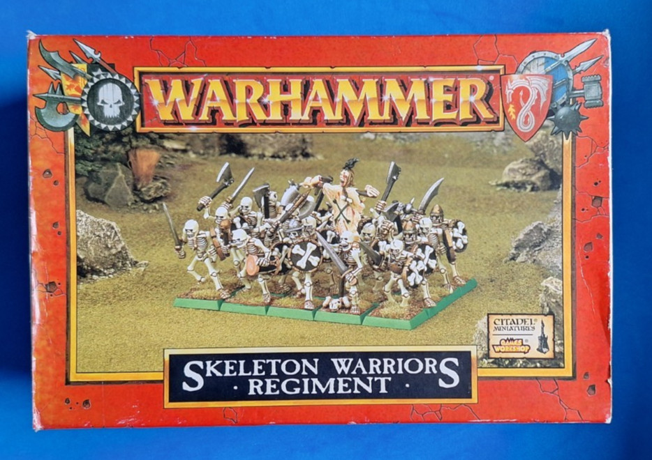 BOX ONLY - Warhammer Fantasy Undead Skeleton Warriors Games Workshop 1998 OOP