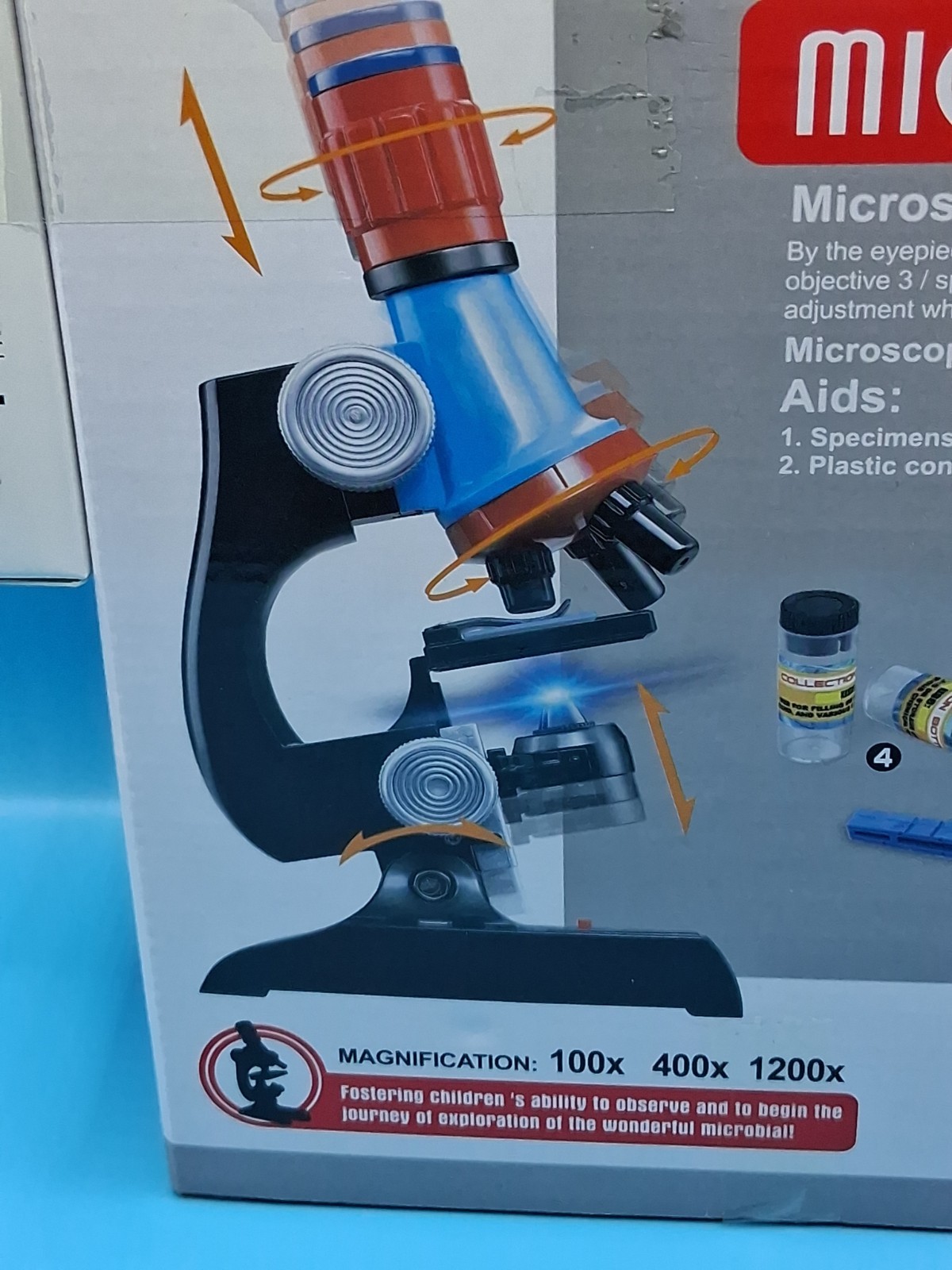 Science Microscope Educational Series With Extra Box Of Slides !!