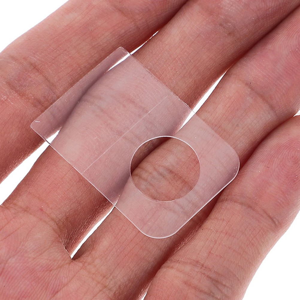 300Pcs Reusable Adhesive Hooks Tabs Clear Plastic Hang Tabs for Retail Display