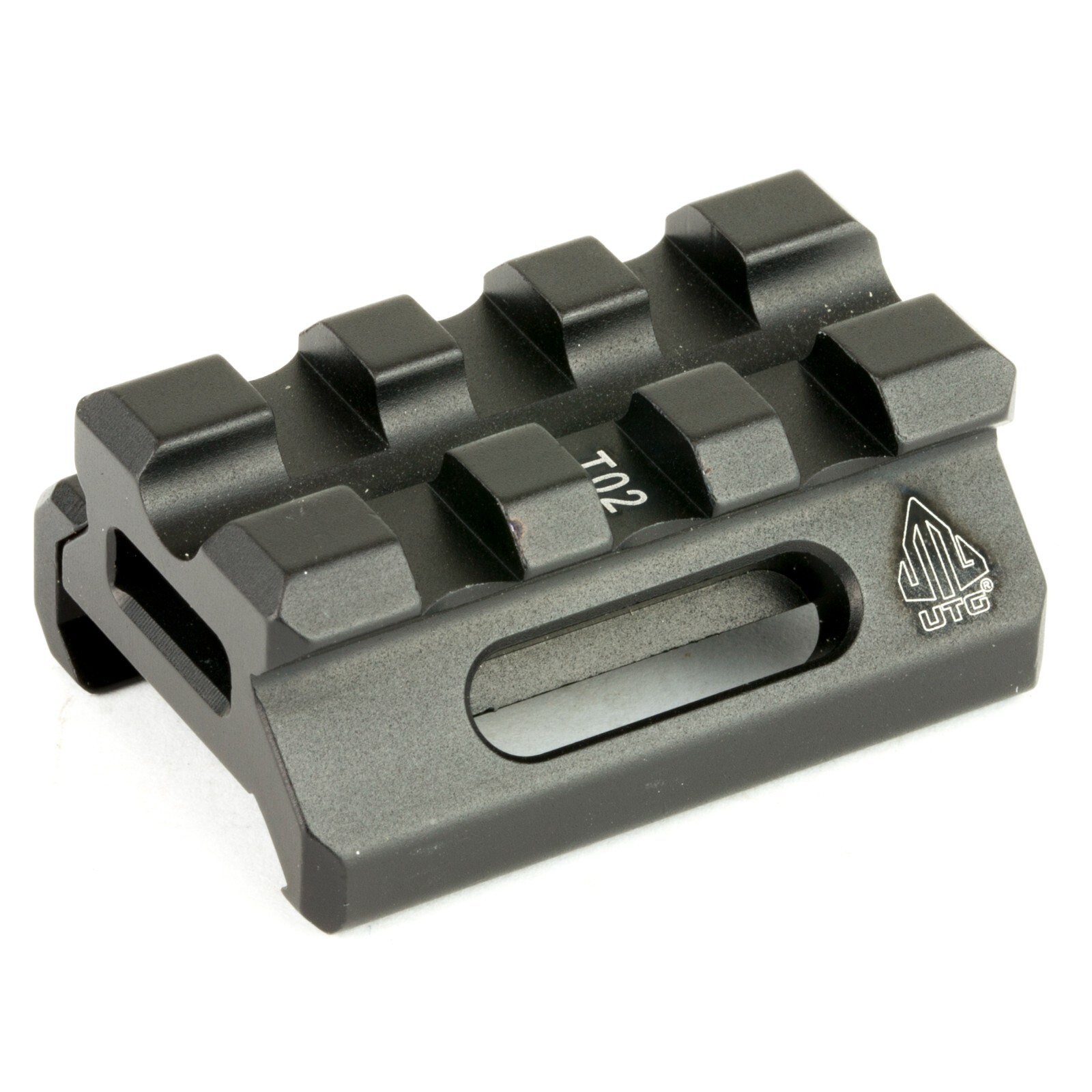 Leapers UTG Super Slim Picatinny Riser Mount 1/2" Height 3 Slots Black MT-RSX5S