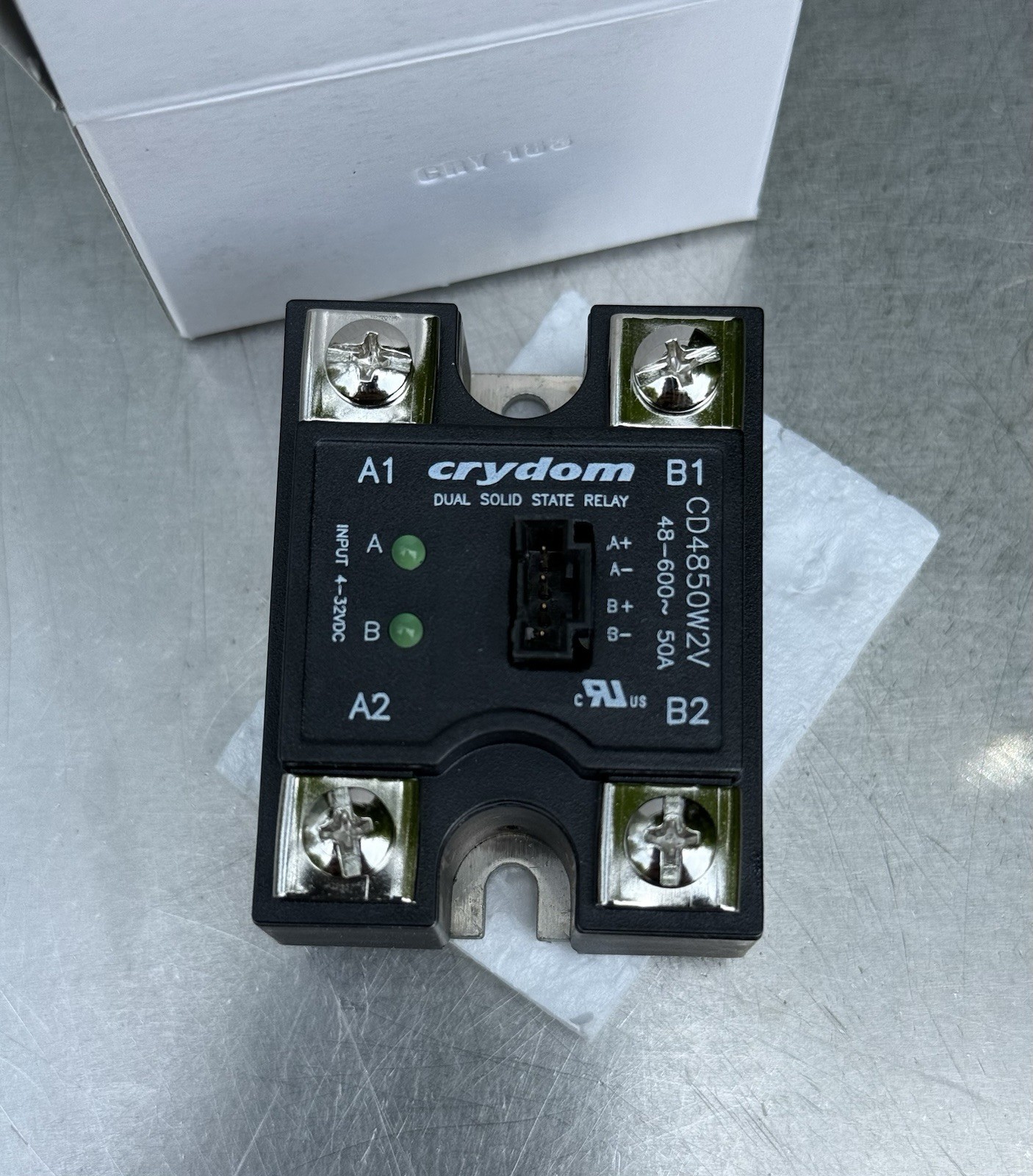 Crydom CD4850W2V Evolution Dual Solid State Relay 48V-600V 50A - New