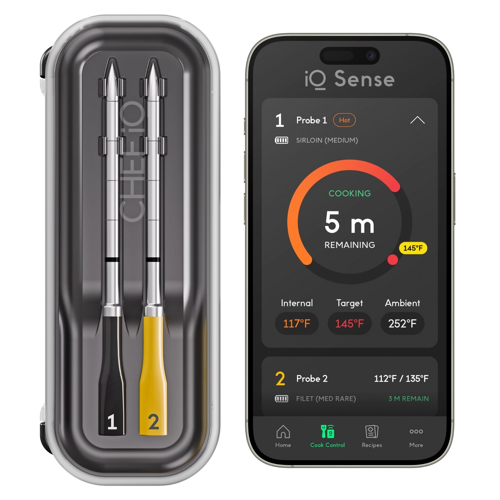 Chef iQ 2-Pack Wireless Smart Thermometer Set