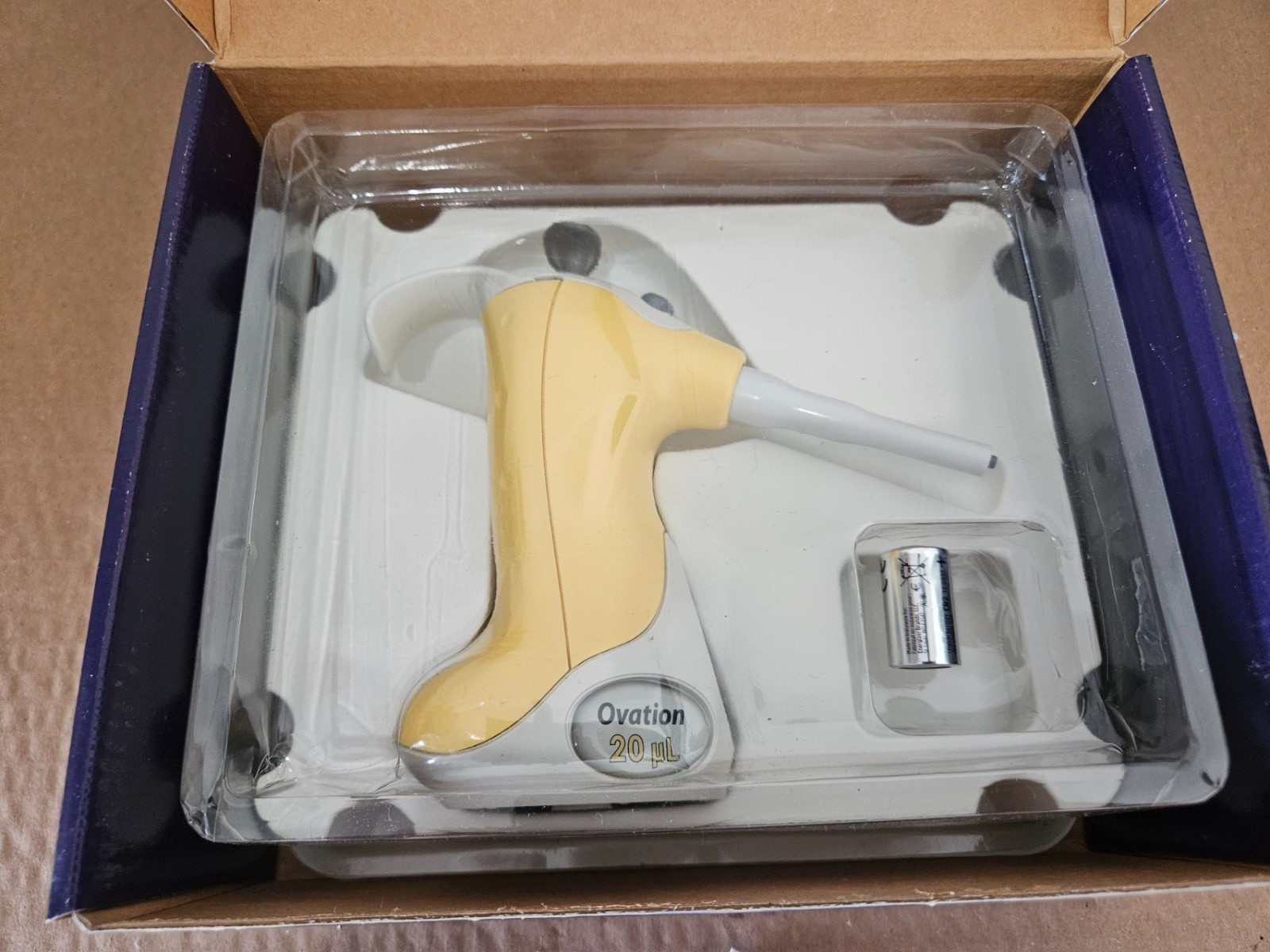 VistaLab Ovation 20 µL Electronic Pipette – New / Unused