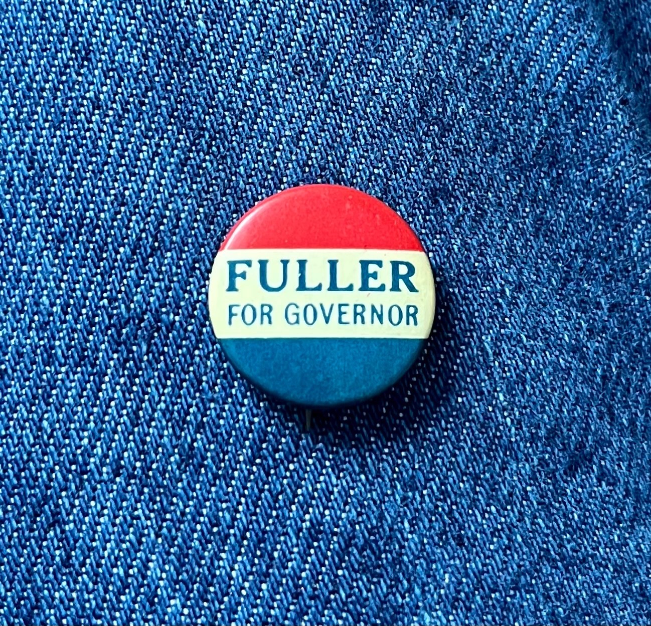 1925 Alvan T Fuller For Governor Massachusetts 3/4" Cello Republican Remarks