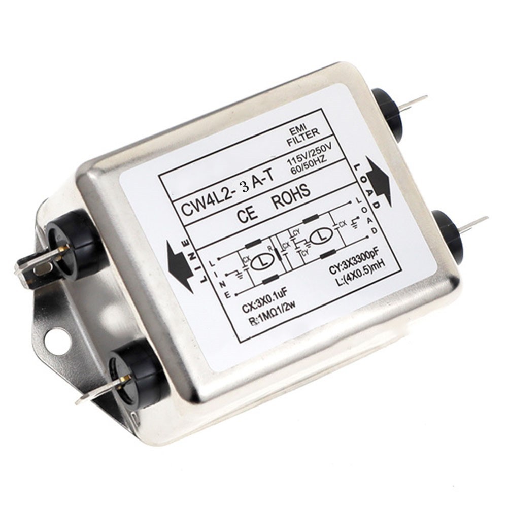 Single Phase Double Section Power Filter with High Stability CW4L2 20A T