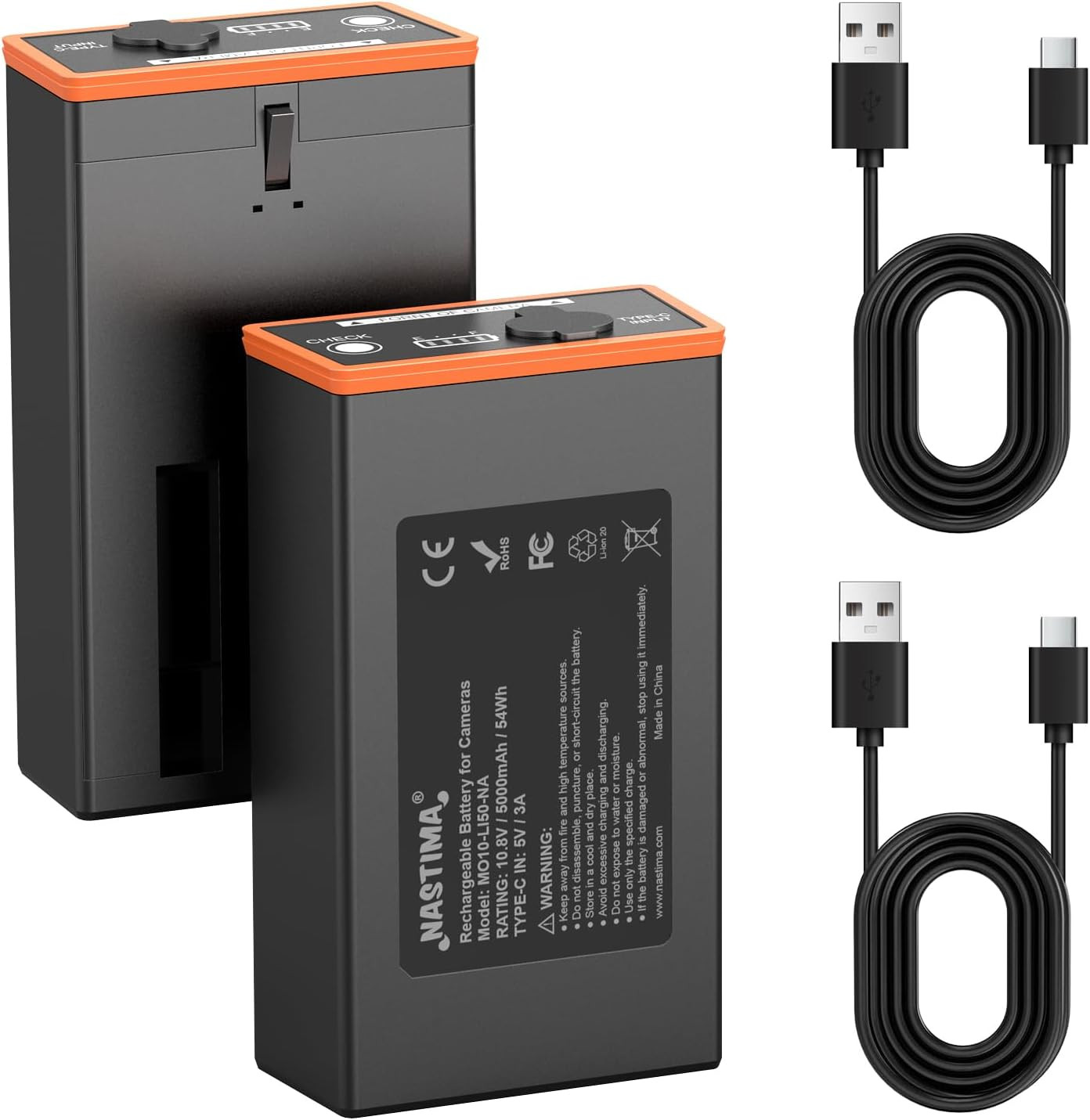 2 Pack Moultrie Edge 5000Mah Replacement Battery for Moultrie Edge Series Camera