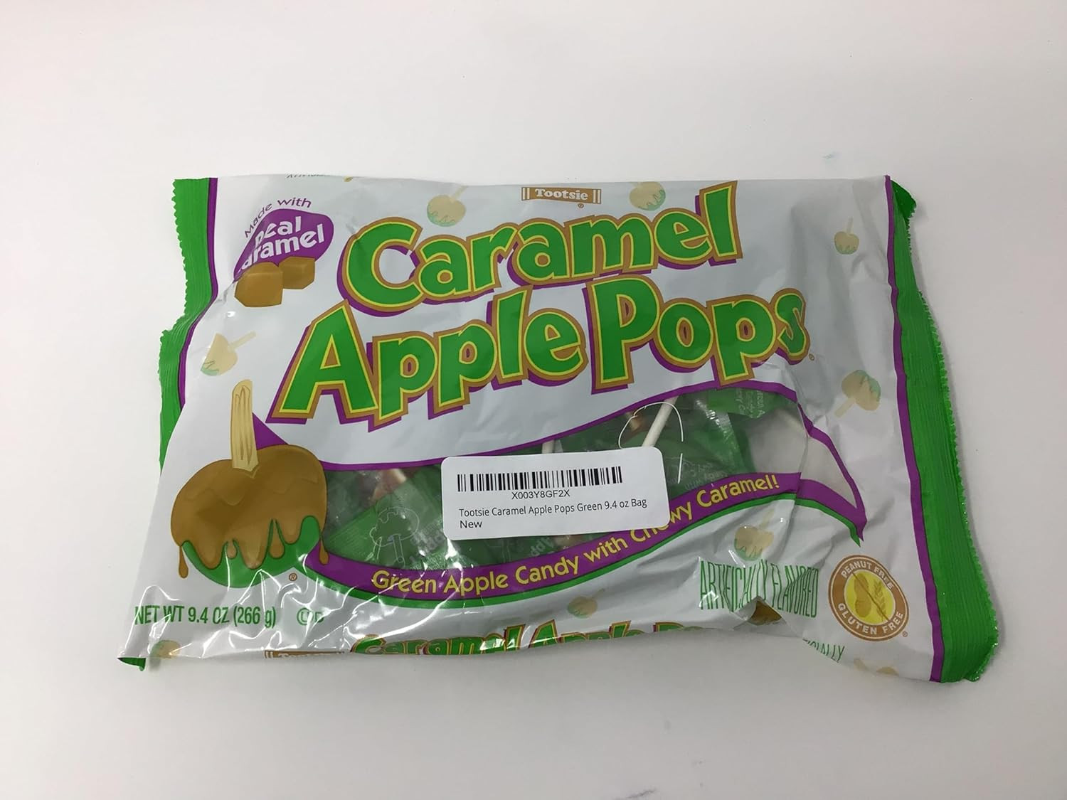 Caramel Apple Pops Green 9.4 Oz Bag