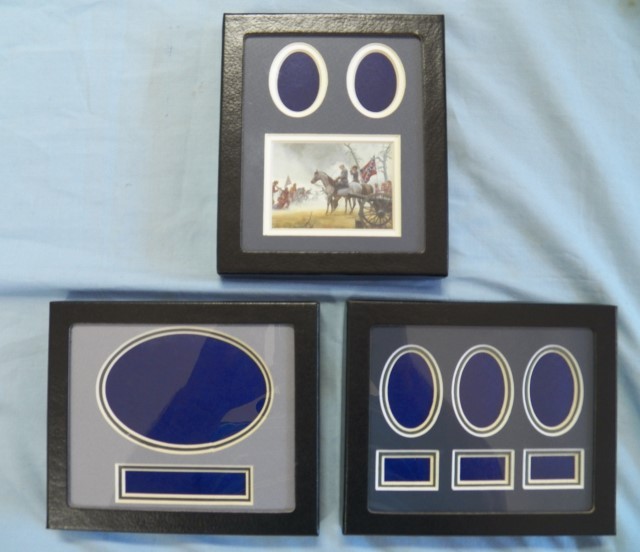 5"X6" Mats In Riker Display Case For Civil War Artifacts And Other Collectibles
