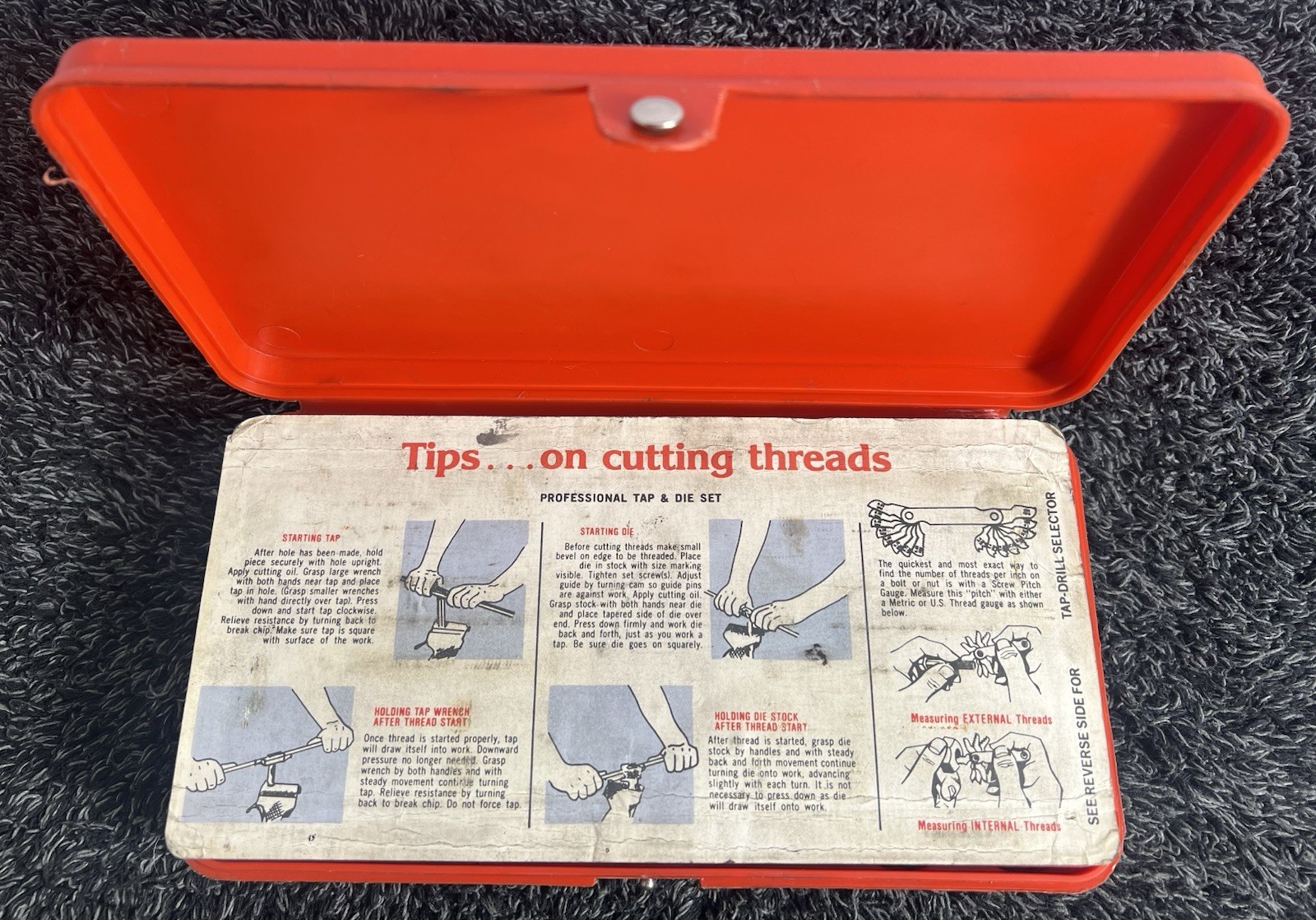 Snap-on 41pc TD24-25 Tap & Dye Set *Complete*