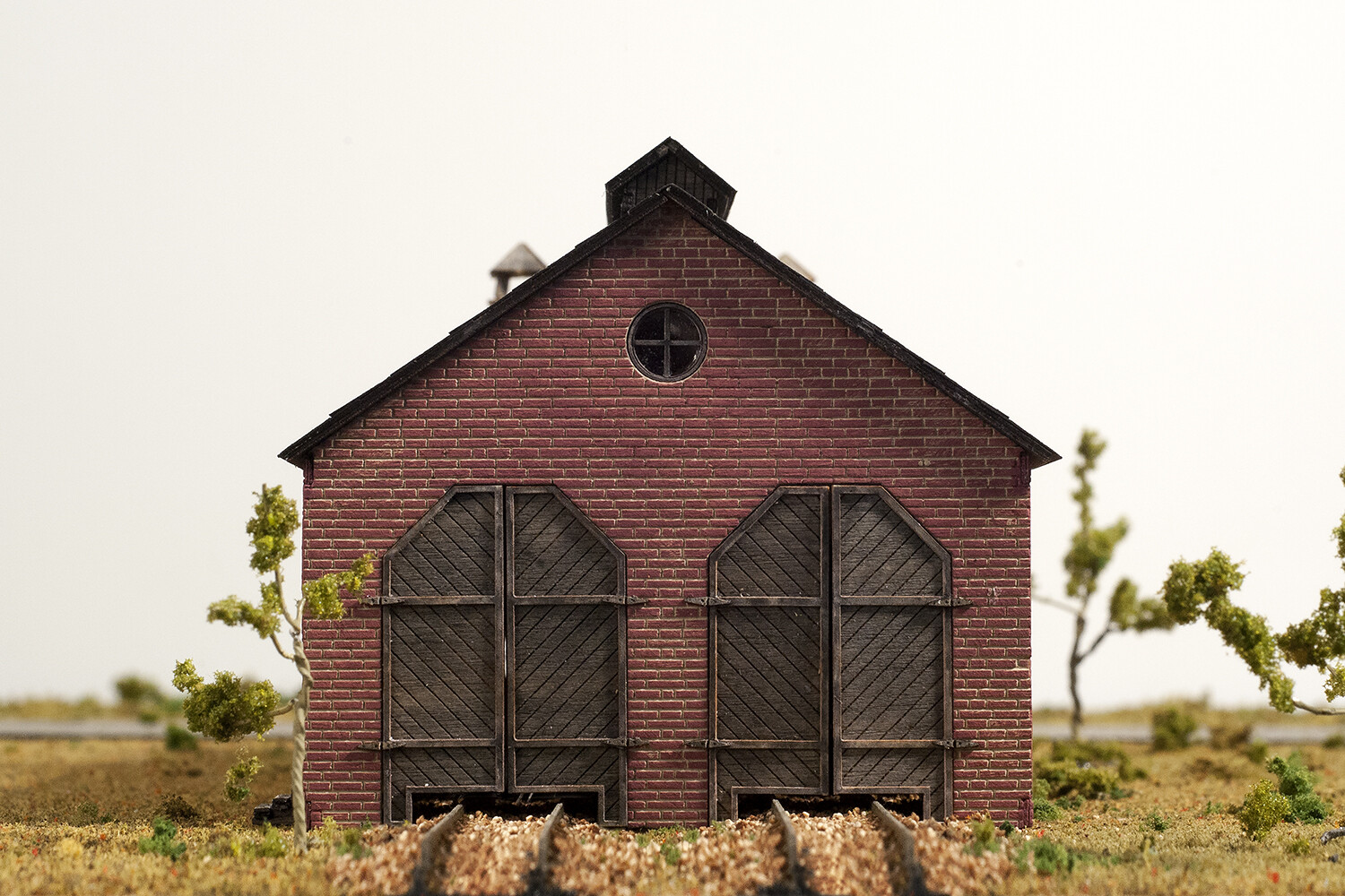 Laser Cut N Scale 2 Stall Engine House Building KIT.