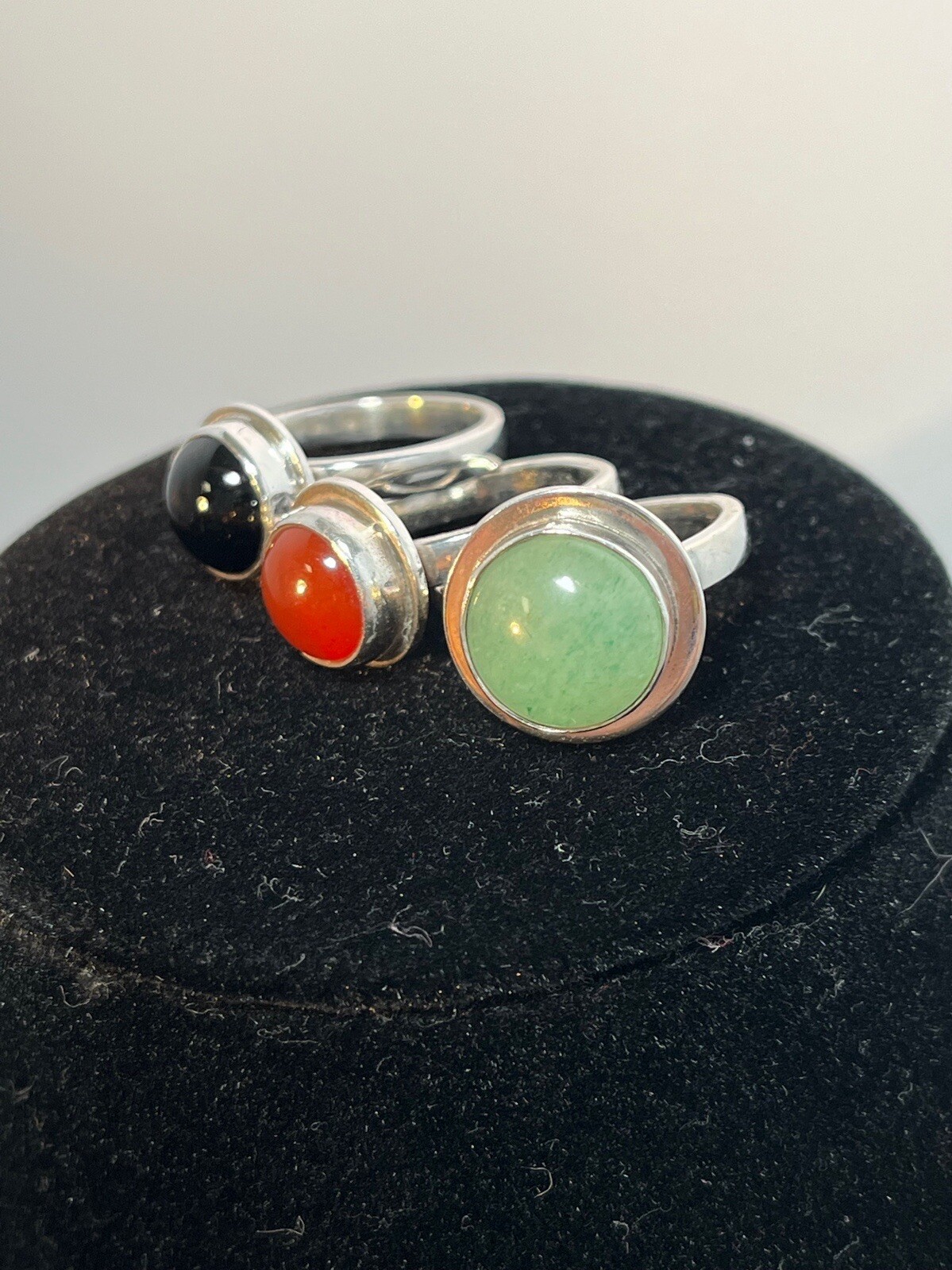 Silver Ring Simple Ring Single Stone Handmade Ring