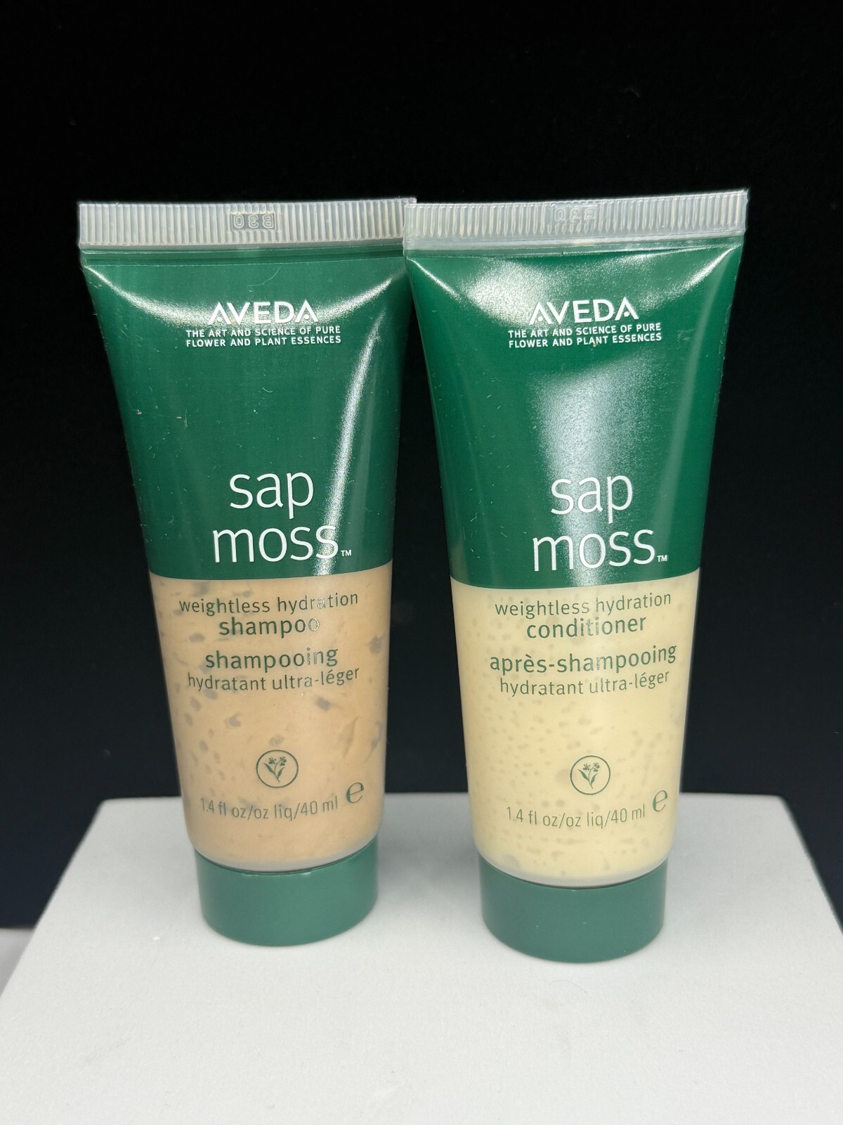 Aveda Sap Moss Weightless Hydration Shampoo & Conditioner  1.4 oz NW-O BOX
