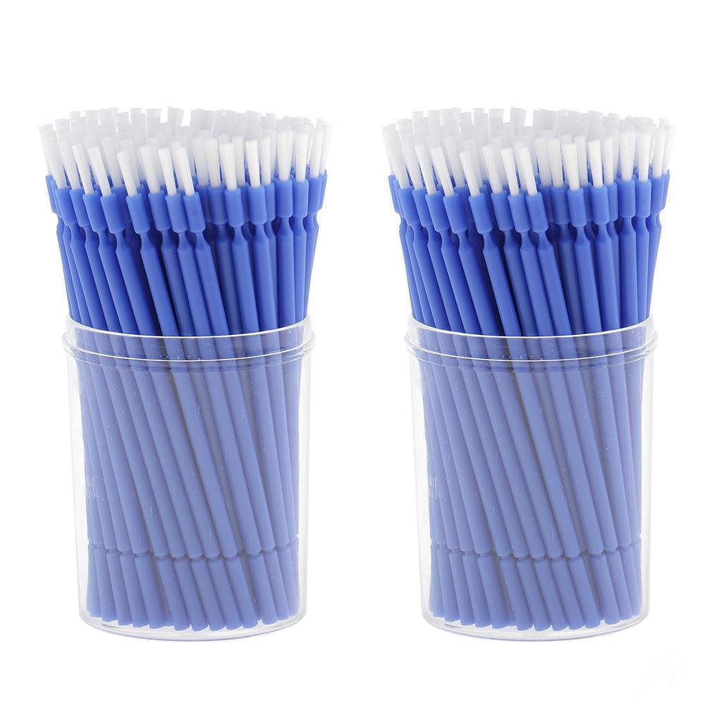 100 Pcs/Pack Dental Bendable Long Shank Use Disposable Micro Applicator Brush