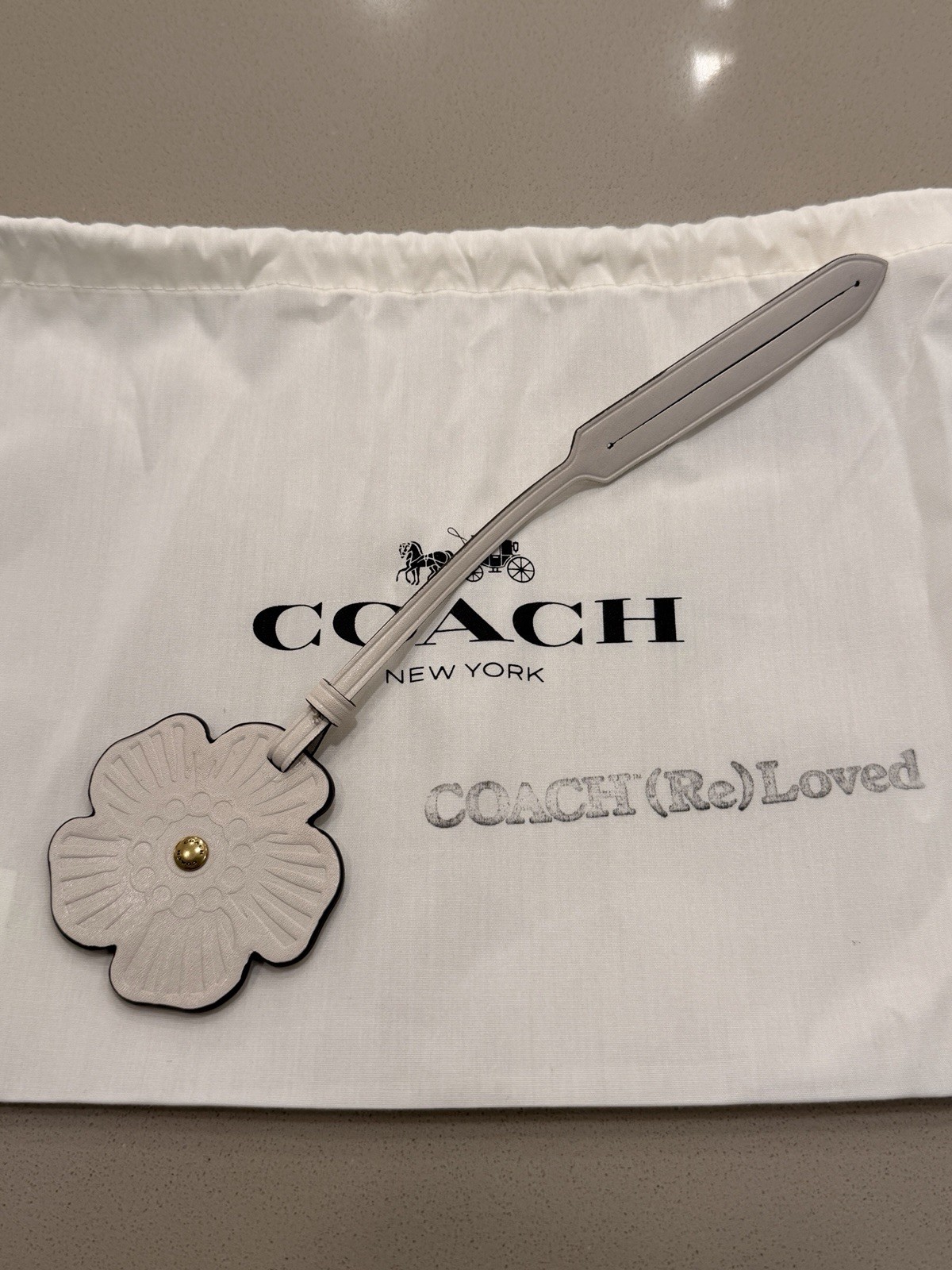 Coach Remade Tea Rose Bag Charm