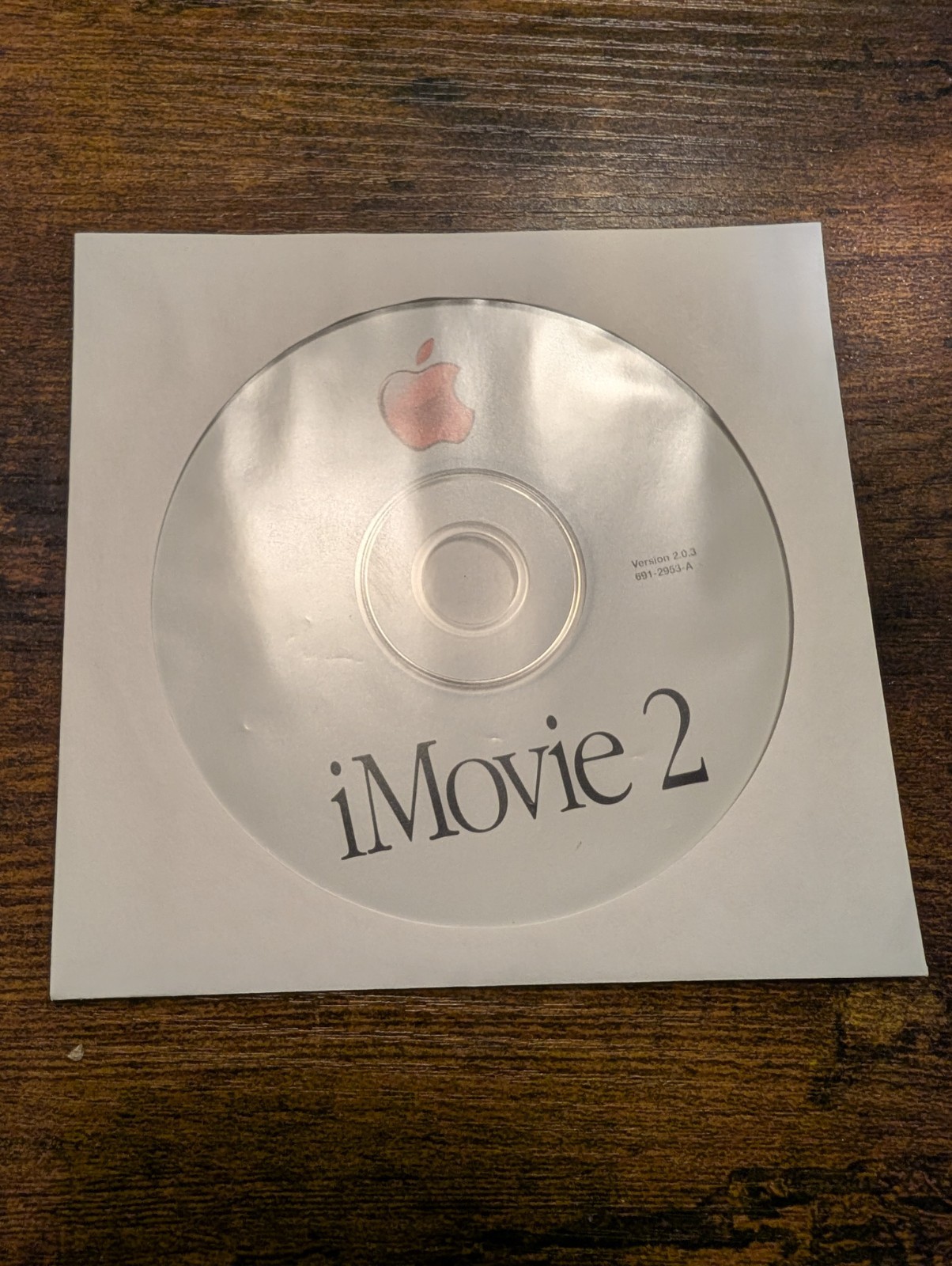 Vintage Apple iMovie 2 Version 2.0.1 Install CD-ROM Mac Software  691-2953-A