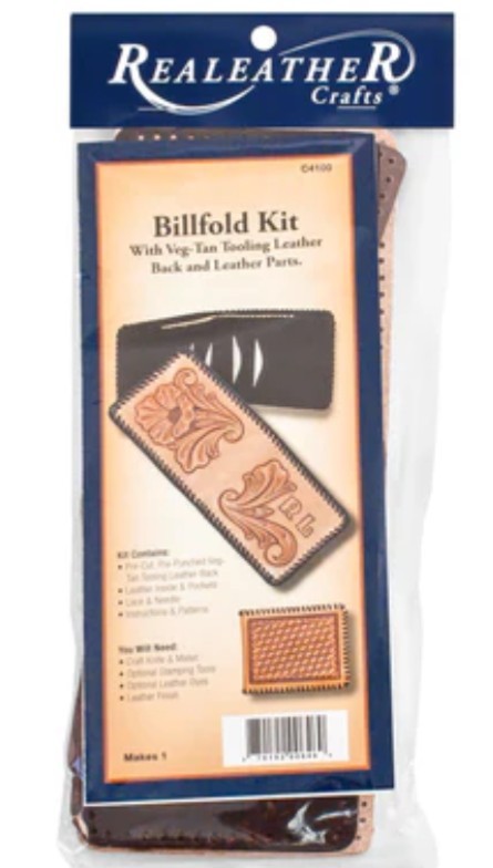 Realeather Crafts Billfold Kit-Silver Creek Leather Co. VEG-TAN