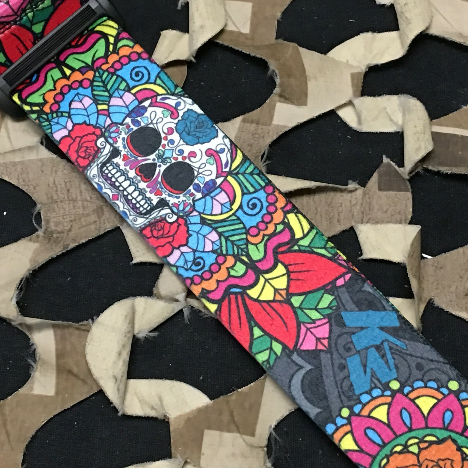 NEW KM Paintball Universal Mask Goggle Strap - SE Sugar Skull