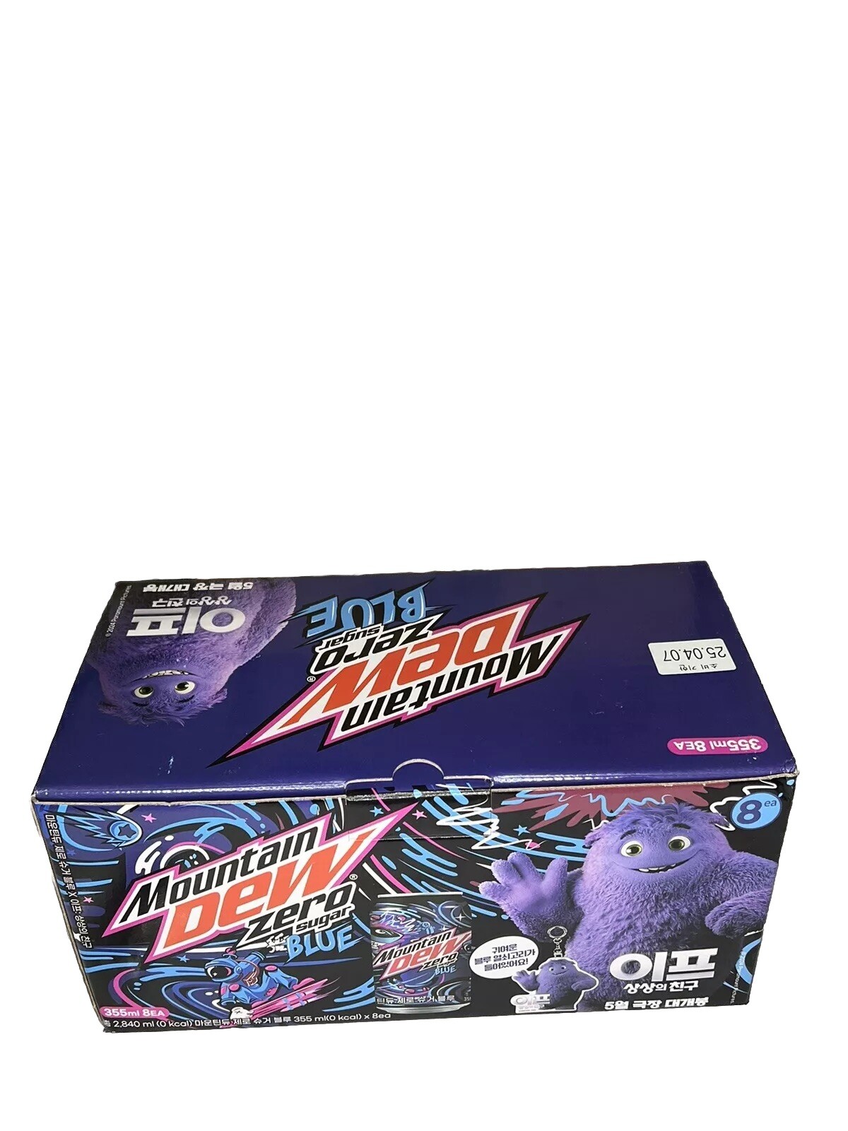 Exclusive Korean IF MOVIE – Mountain Dew Zero Sugar Blue! 8-12oz cans & Keychain