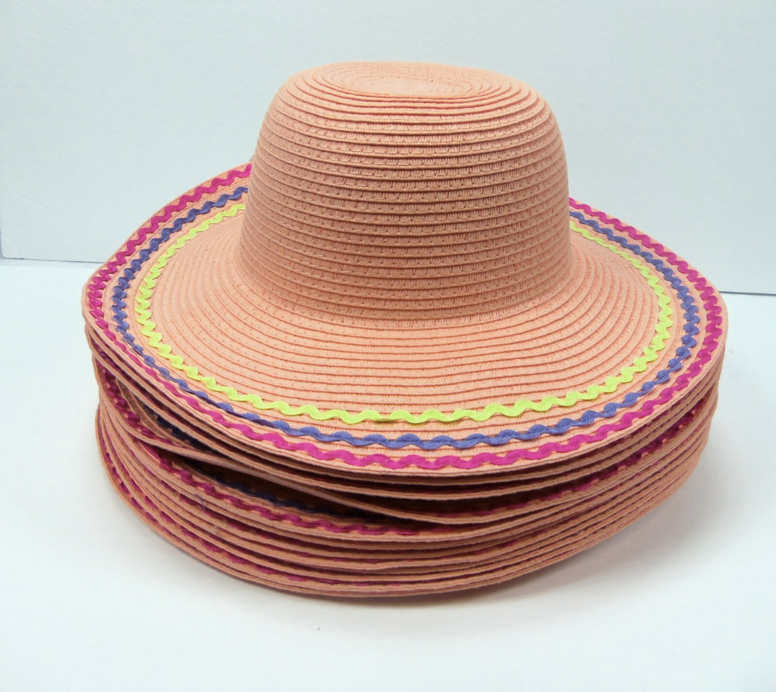 Cat & Jack Pink Girls' Rainbow Floppy Hat One Size Wholesale Lot Of 12