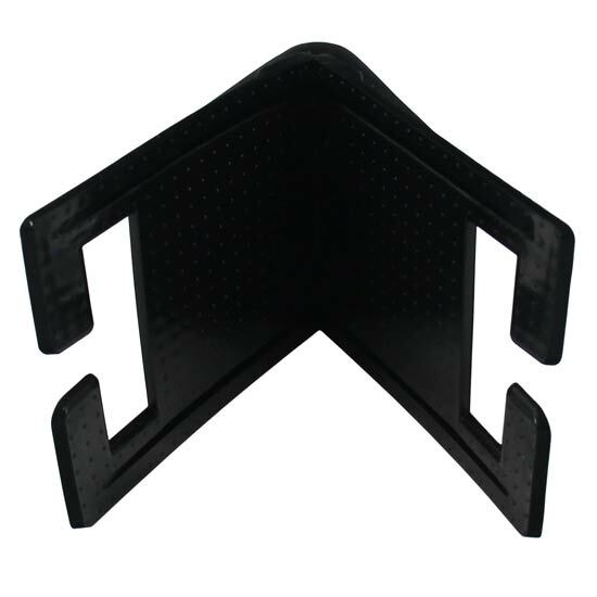 3.75 X 3.25 Inch Black Plastic Corner Protector For 2 Inch Strap
