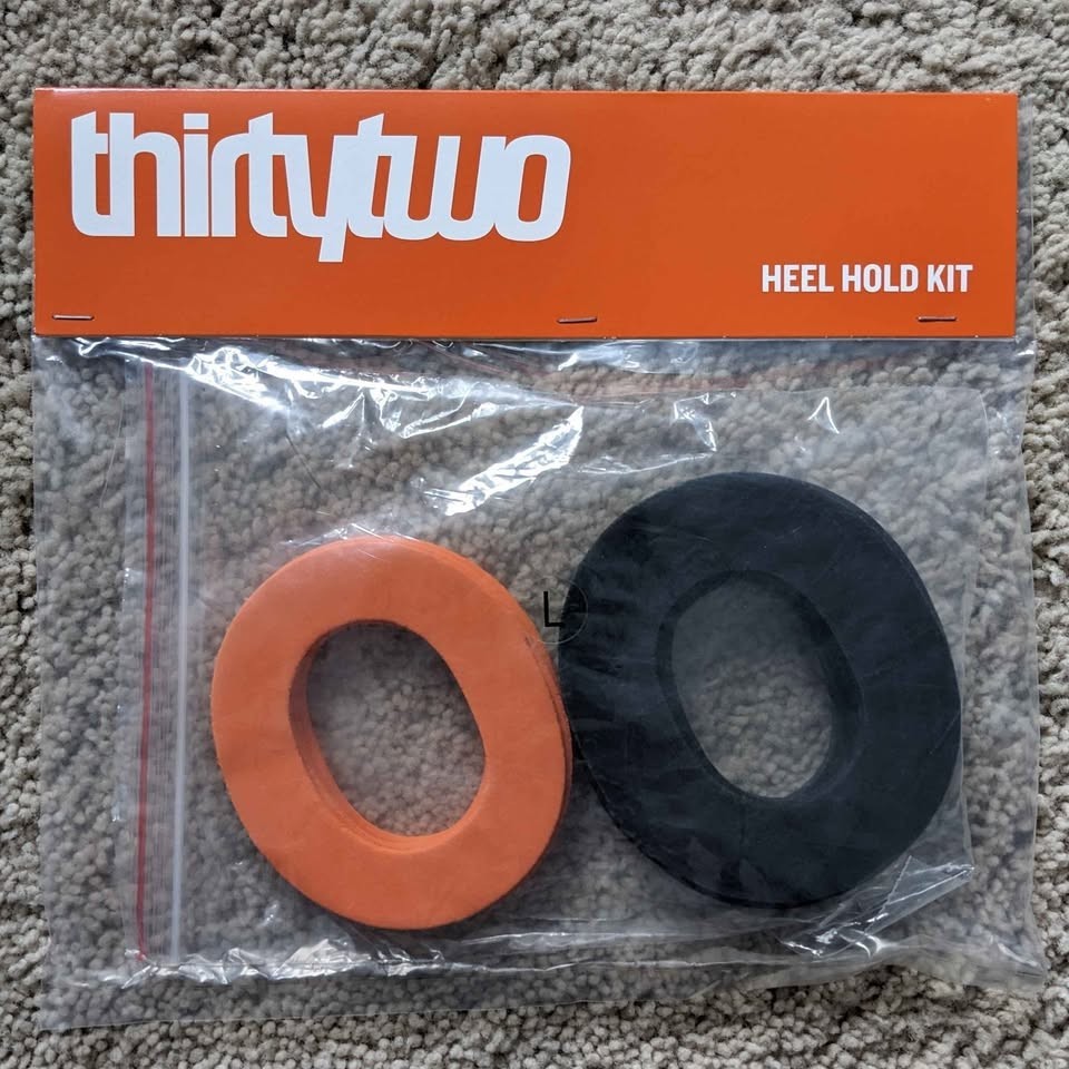 NEW ThirtyTwo size L large snowboard boot heel hold kit of LARGE 5mm & 3mm pads