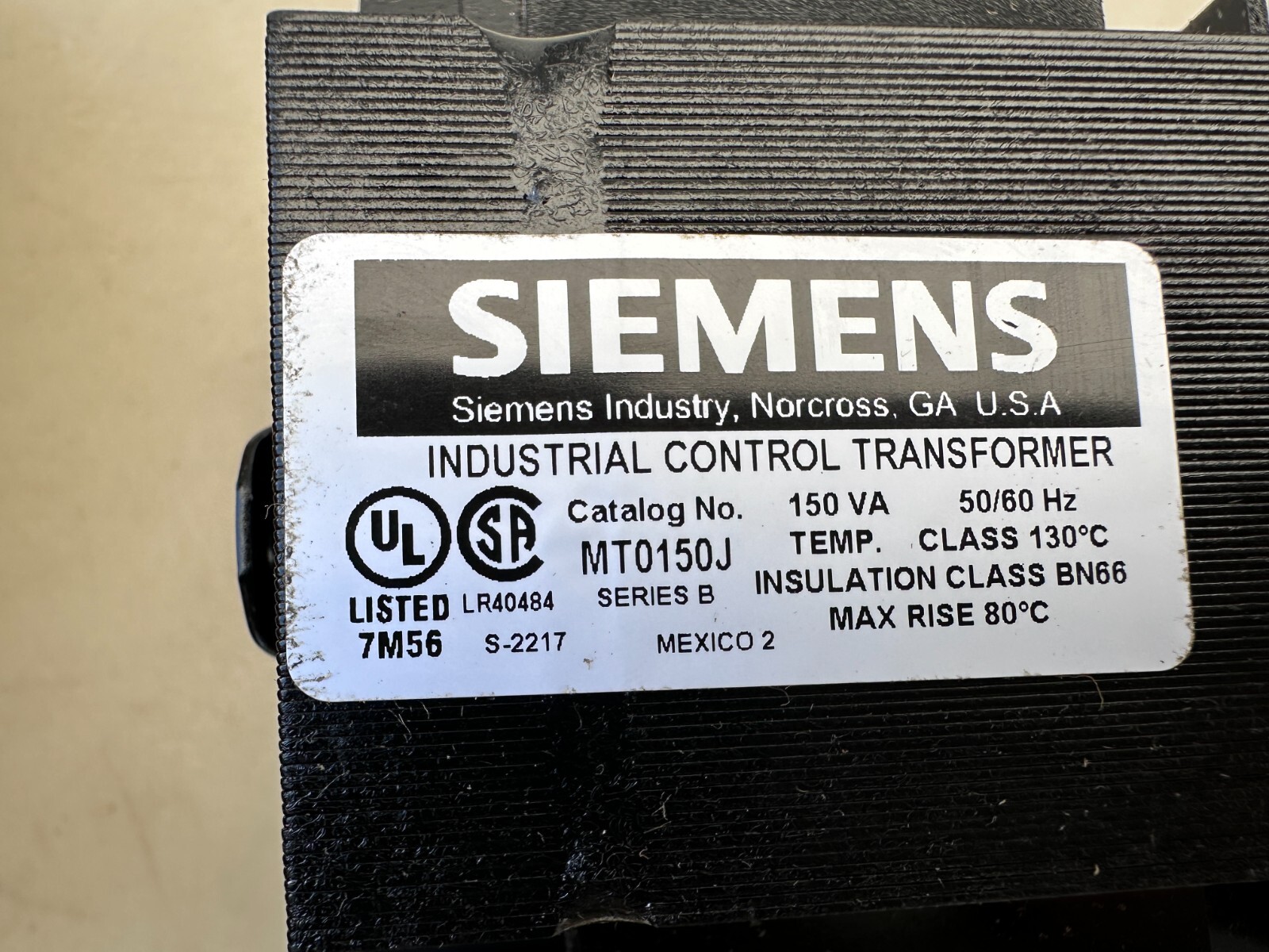 Siemens MT0150J Transformer Kit