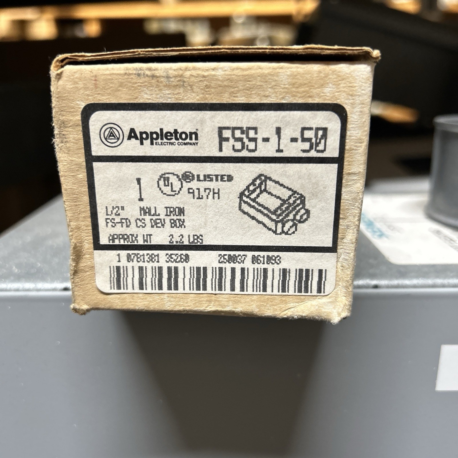 Appleton Electric FSS-1-50 Malleable Iron Rectangular Device Box