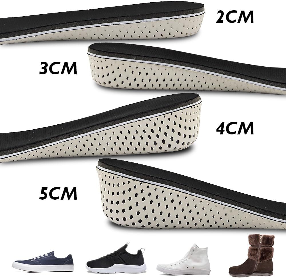 Height Increase Insoles Soft Breathable Memory Foam Full Length Height Increase