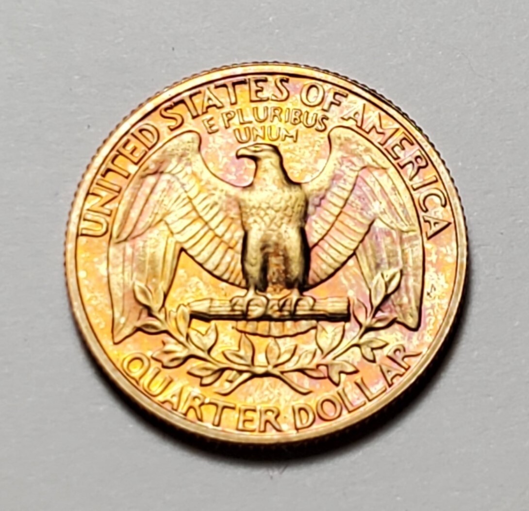 TONED 1985 S WASHINGTON QUARTER PROOF UNC #C3849