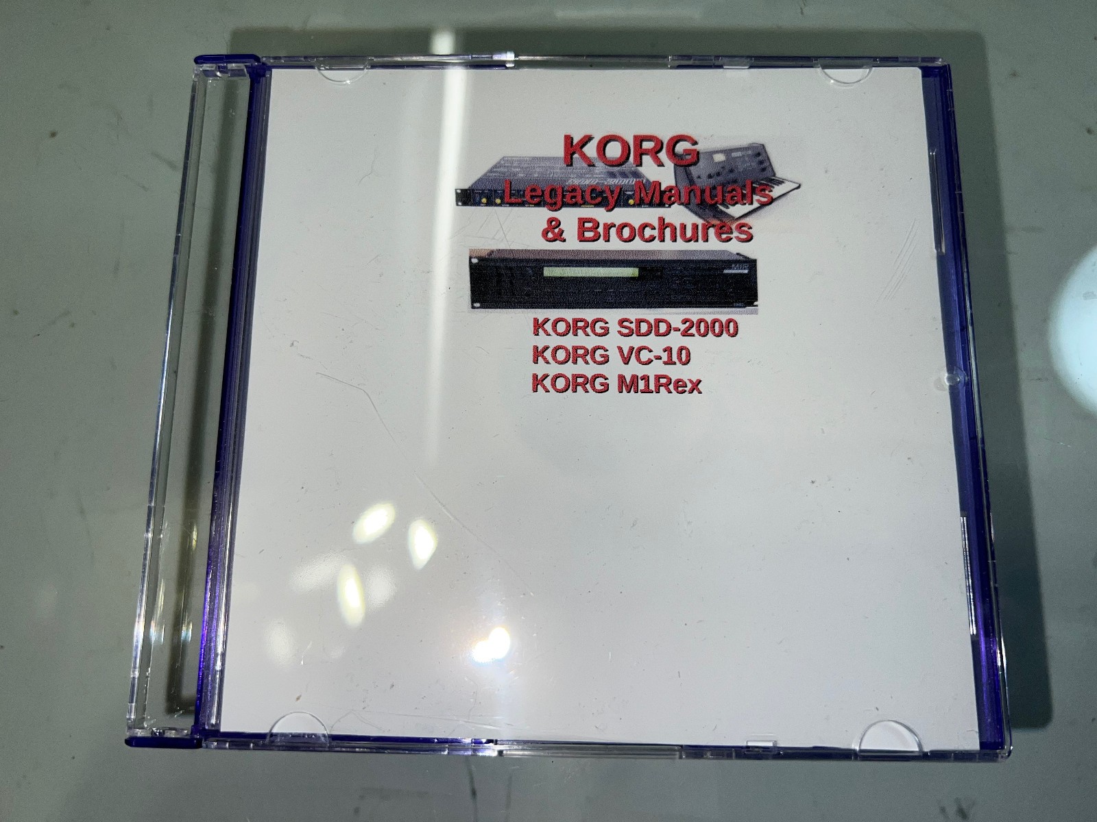 KORG Legacy Manuals/Brochures (M1Rex/SDD-2000/VC-10) Mac/PC DVD
