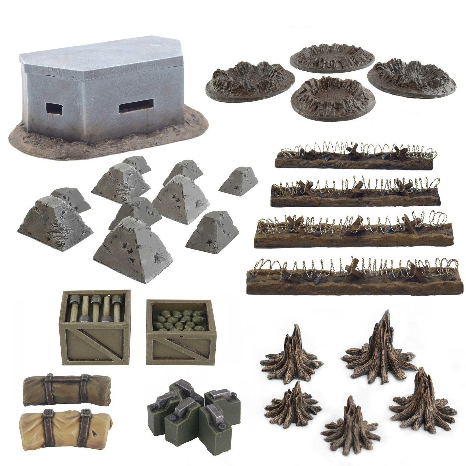 WWG World at War Trench System Battlefield Scatter Terrain – 28mm WW1 Scenery